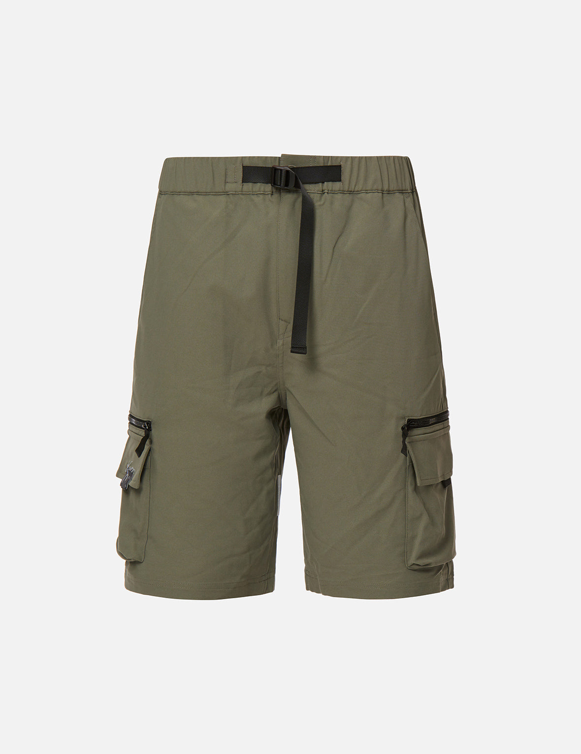 Adjustable Webbing Belt Cargo Shorts
