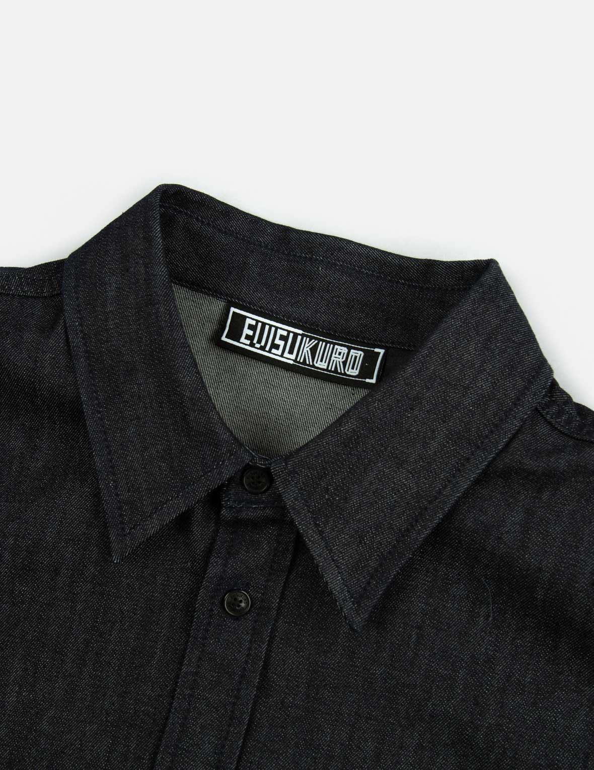 Smoky Hannya Skull Print Denim Shirt