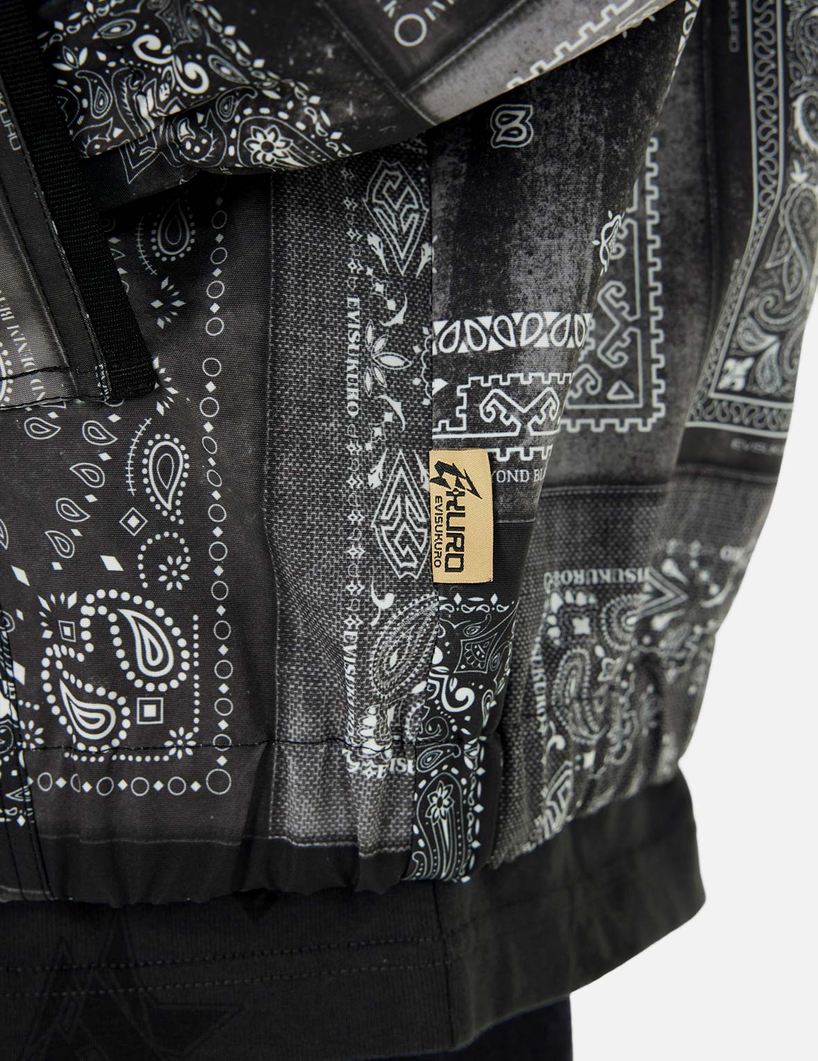 Allover Paisley Print Oversized Coach Jacket