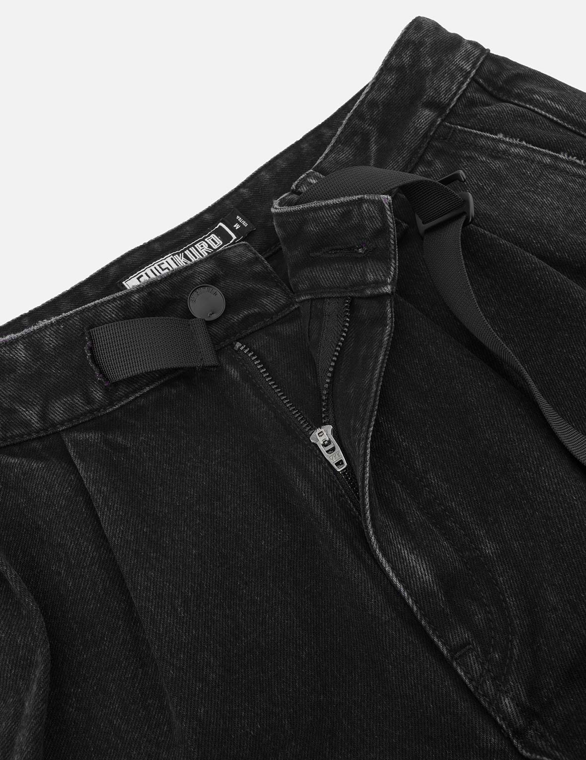 Two Tone Distressed Oversized Cargo Pants