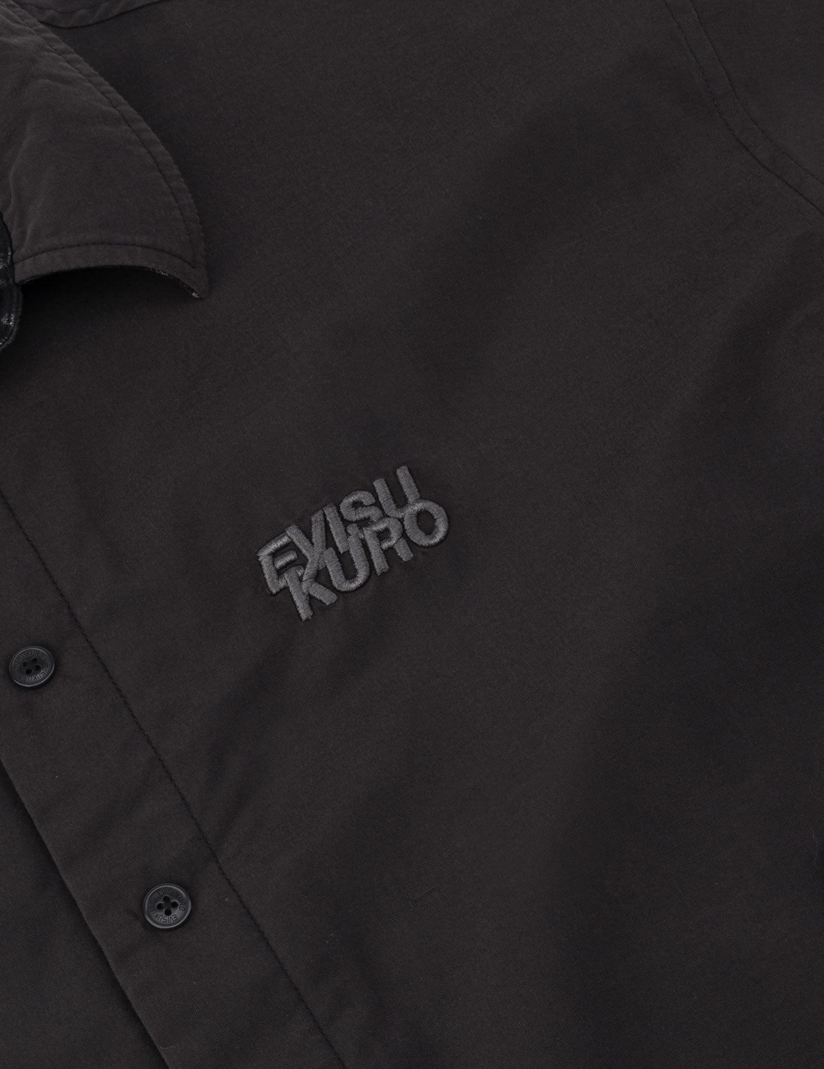 Reversible Washed Logo Embroidery and Embossing Relax Fit Jersey Shirt