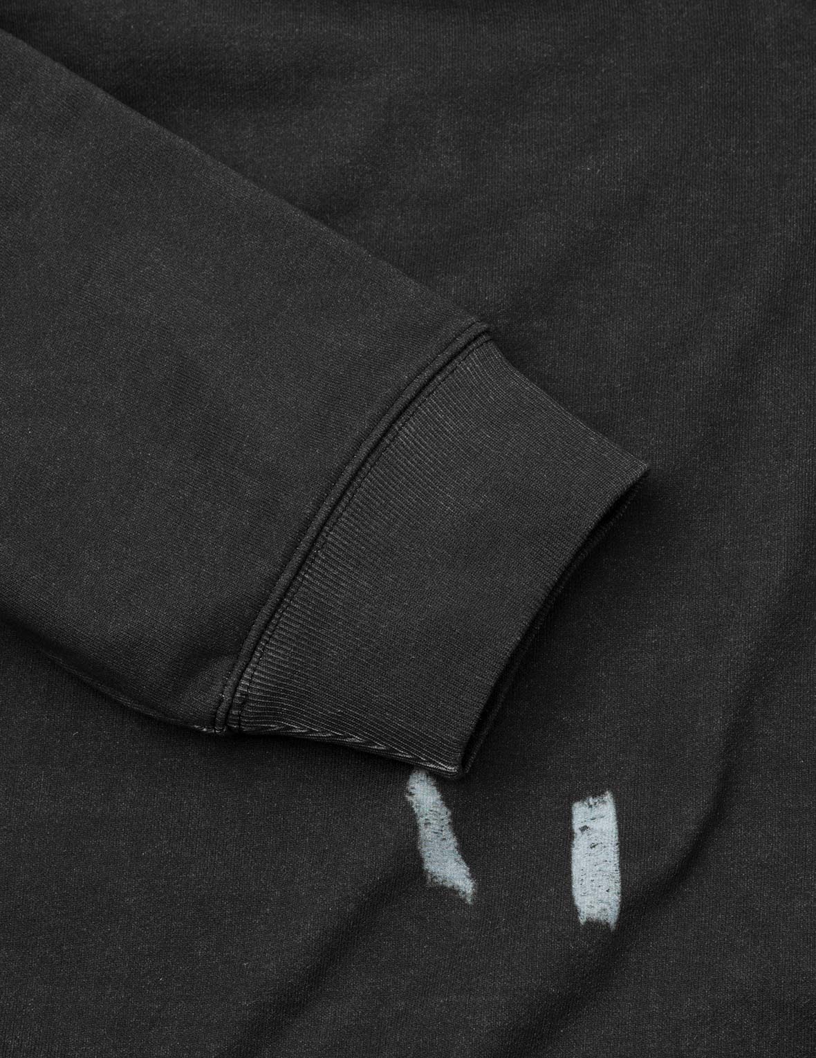 破洞印花超寬版連帽衛衣