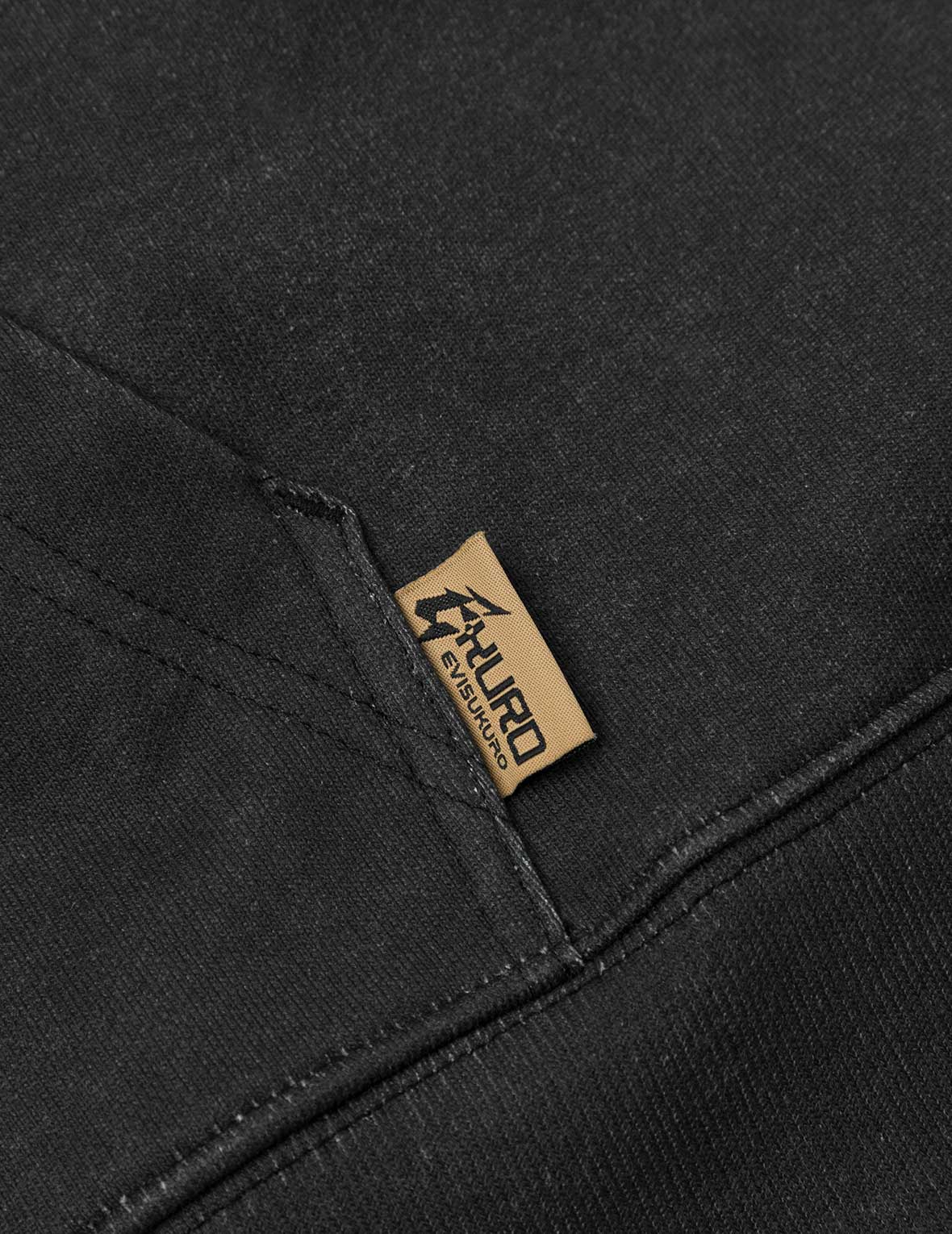 破洞印花超寬版連帽衛衣