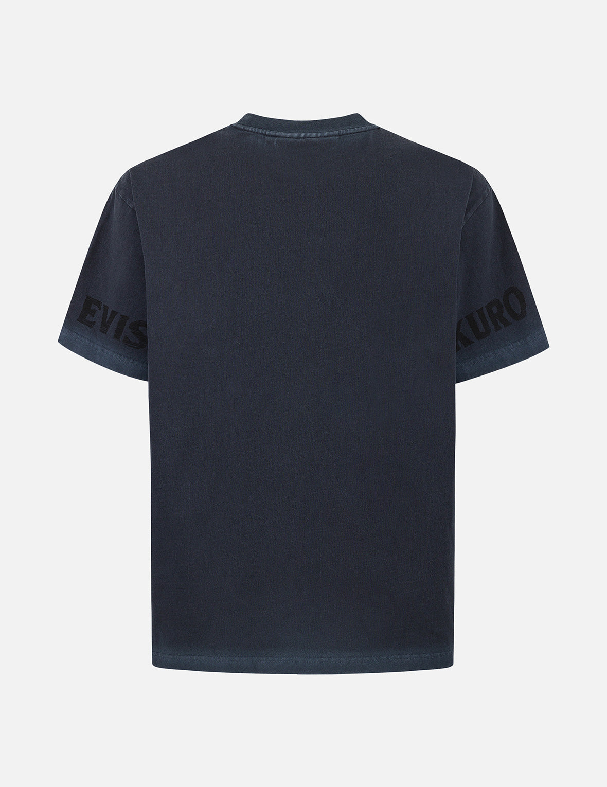 Seagull and Logo Print Washed Relax Fit T-Shirt