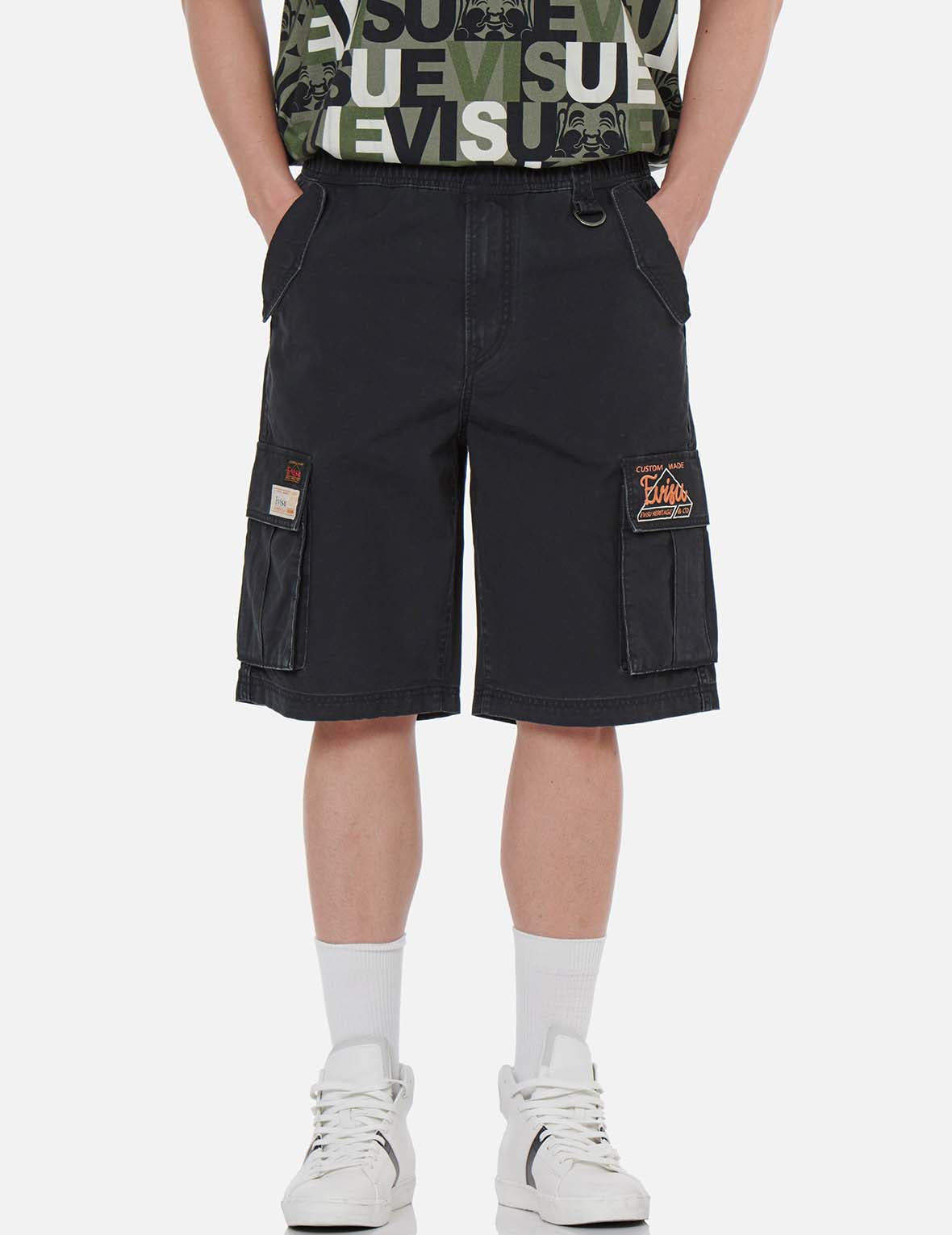 Godhead Embroidery Cargo Shorts