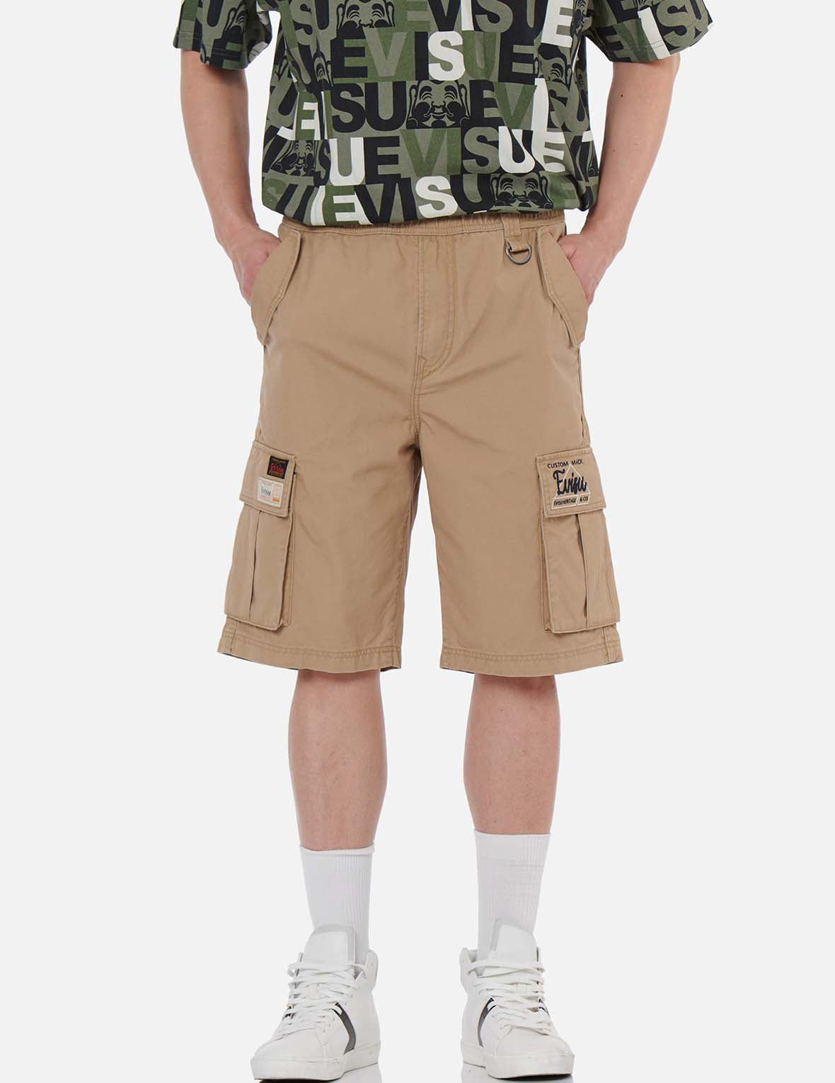 Godhead Embroidery Cargo Shorts