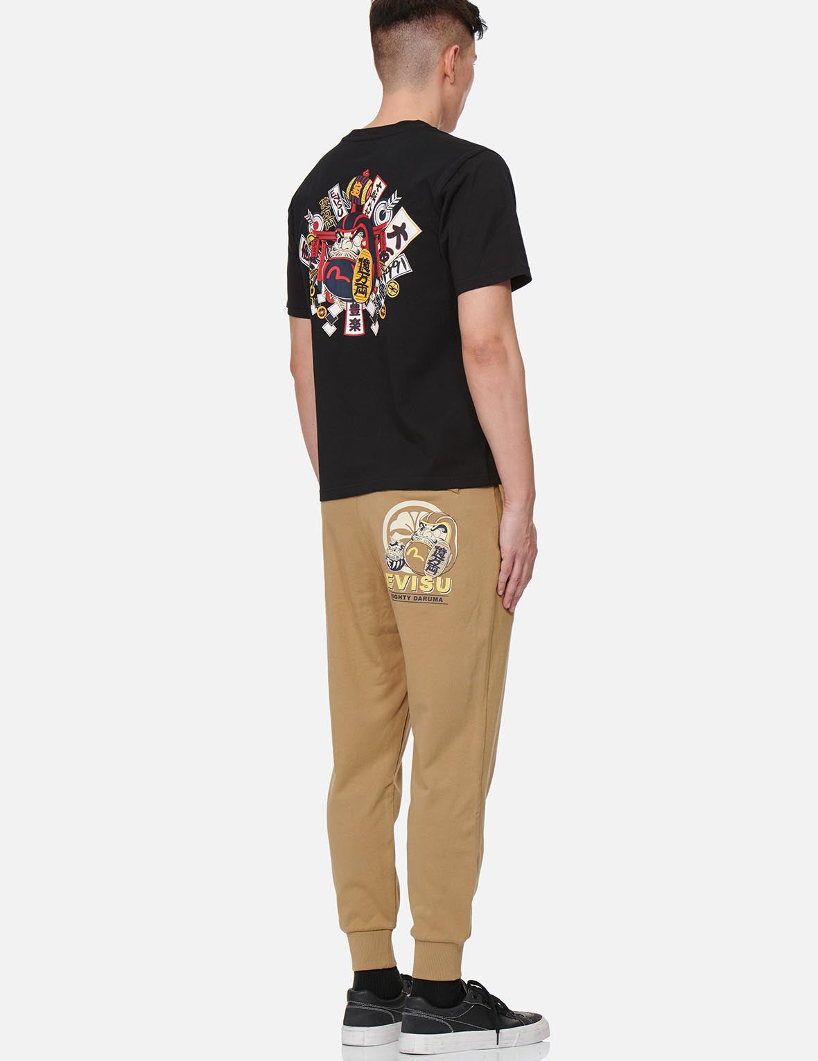 Komainu Daruma Print Sweatpants