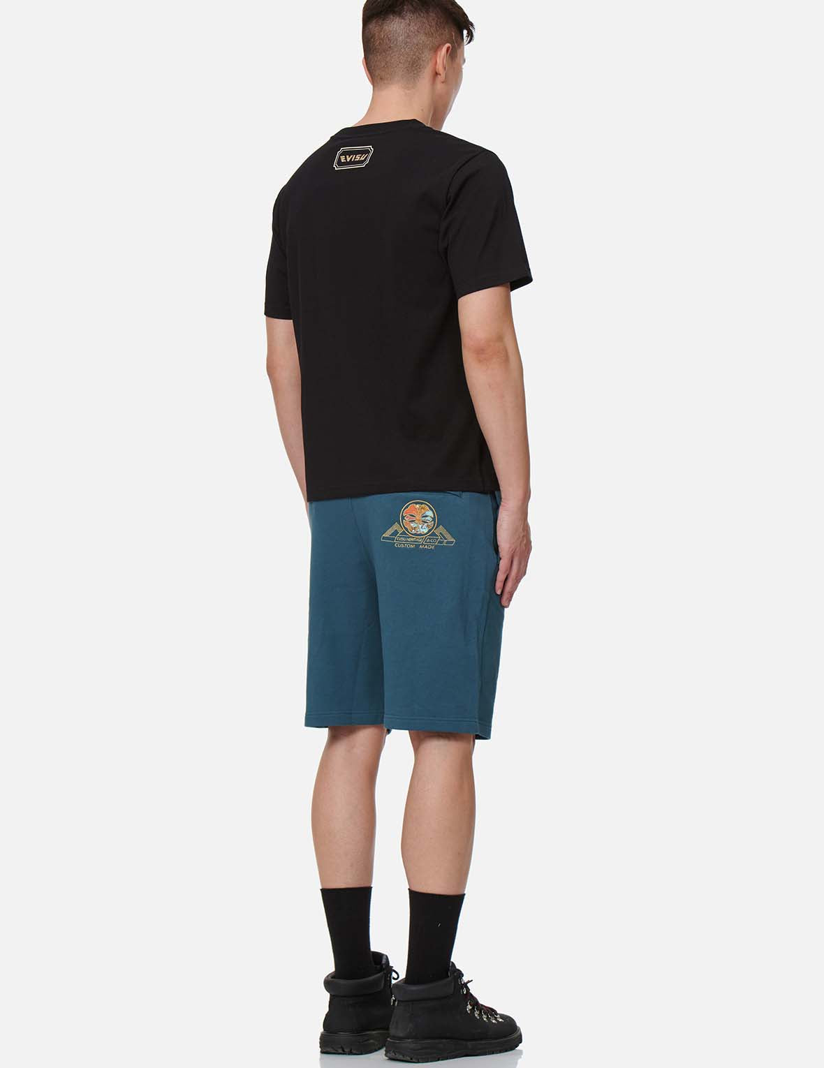 Sunset Gradated Kamon Print T-Shirt