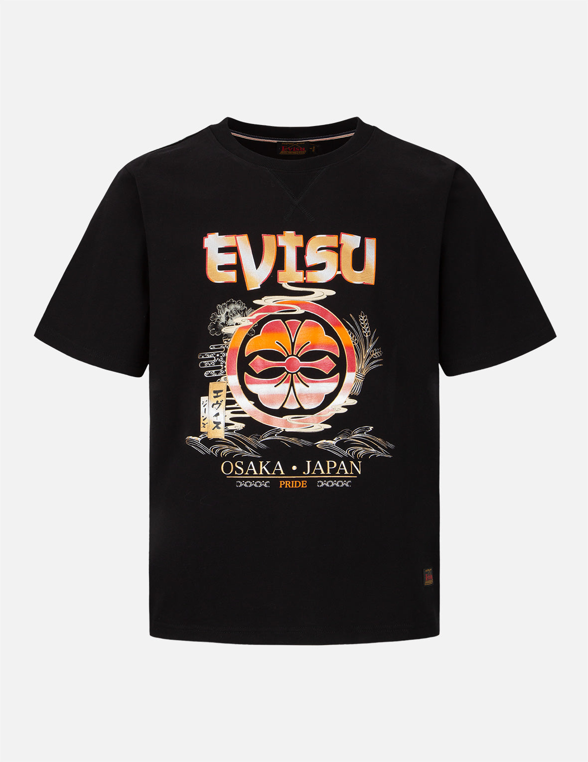 Sunset Gradated Kamon Print T-Shirt