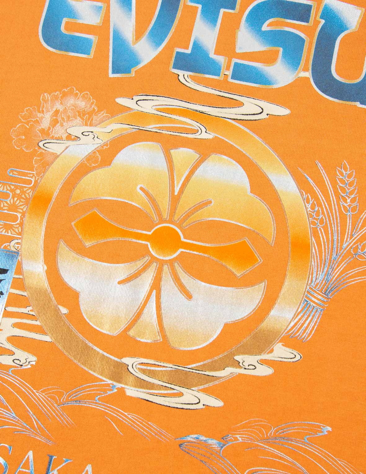 Sunset Gradated Kamon Print T-Shirt