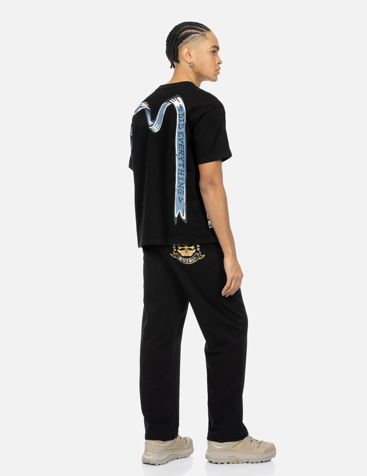 Logo and Ribbon Daicock Print Relax Fit T-shirt