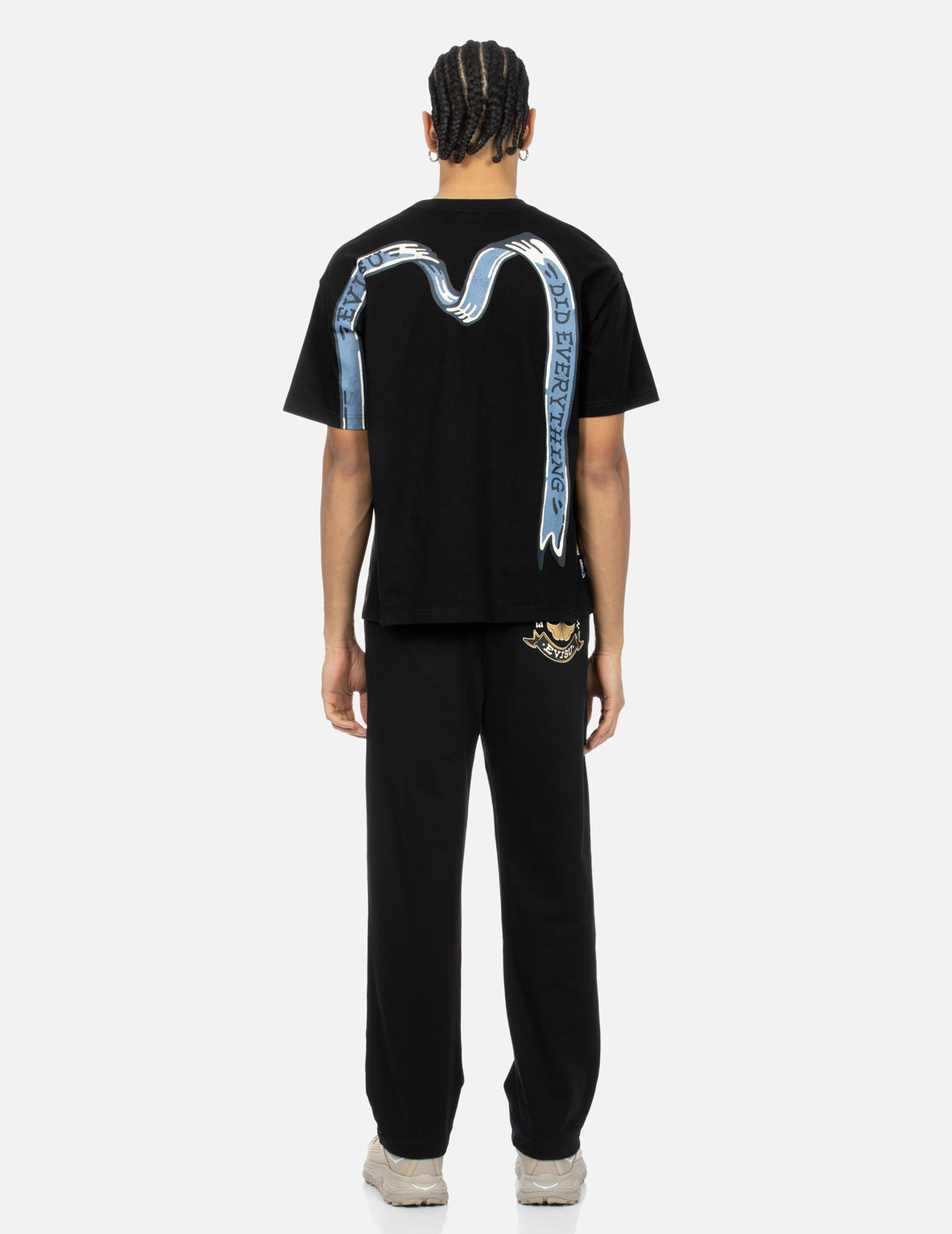 Logo and Ribbon Daicock Print Relax Fit T-shirt