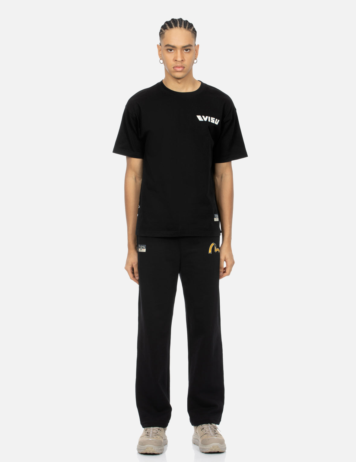 Logo and Ribbon Daicock Print Relax Fit T-shirt