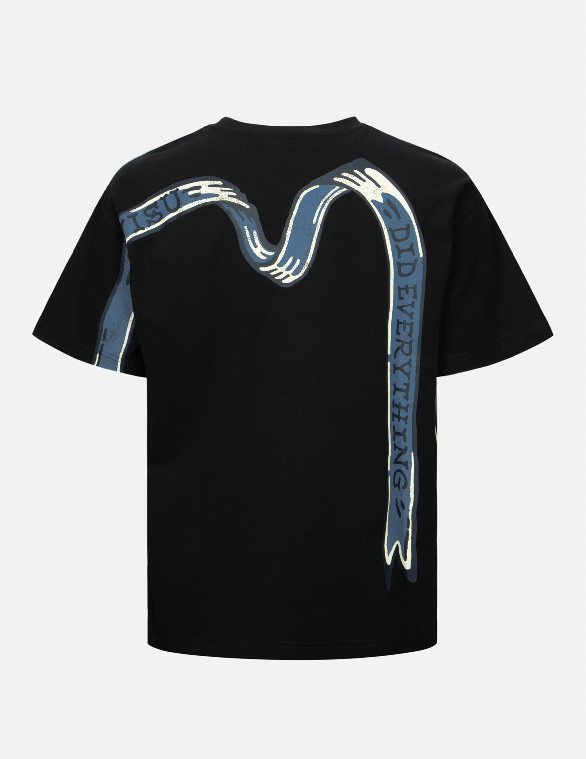 Logo and Ribbon Daicock Print Relax Fit T-shirt