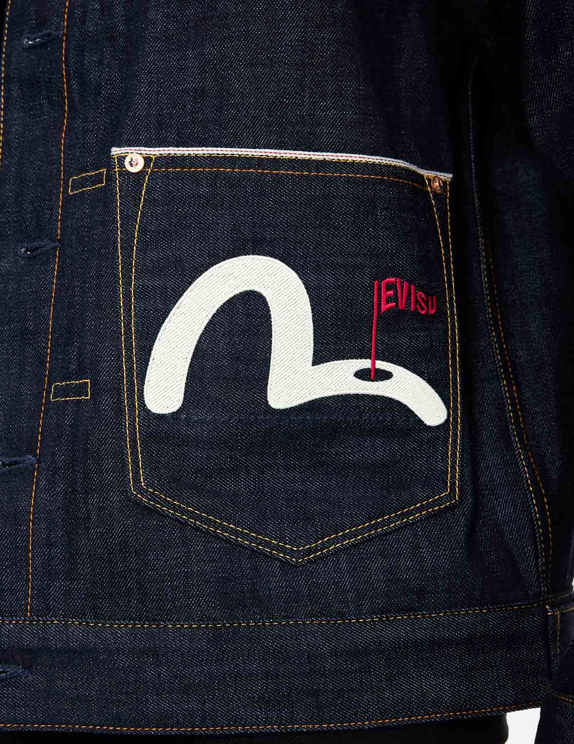 佛頭打高爾夫印花常規版型牛仔外套