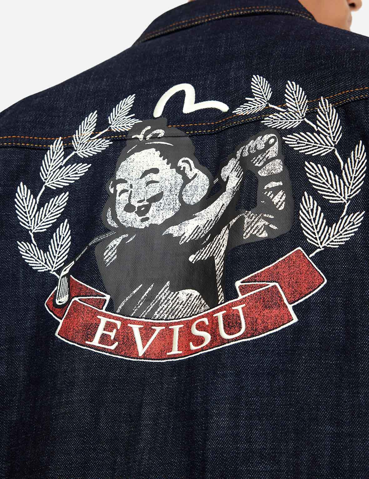 佛頭打高爾夫印花常規版型牛仔外套