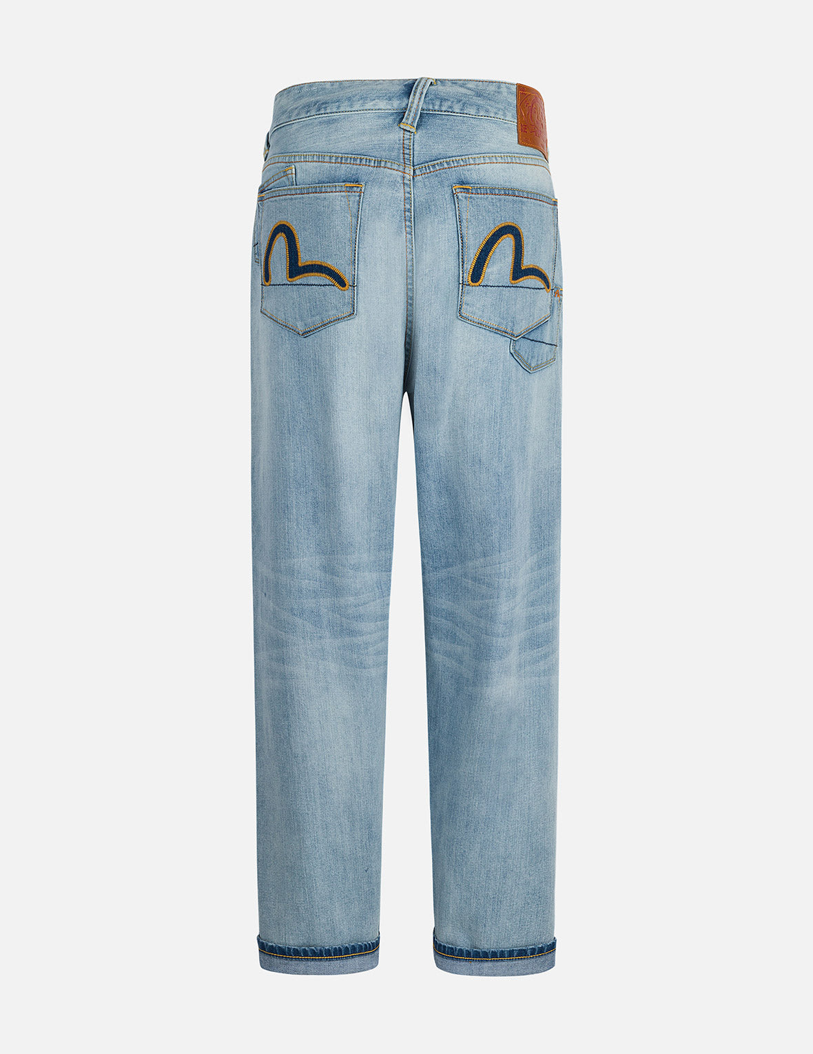 7-Pocket Design Washed Relax Straight Fit Jeans #2030