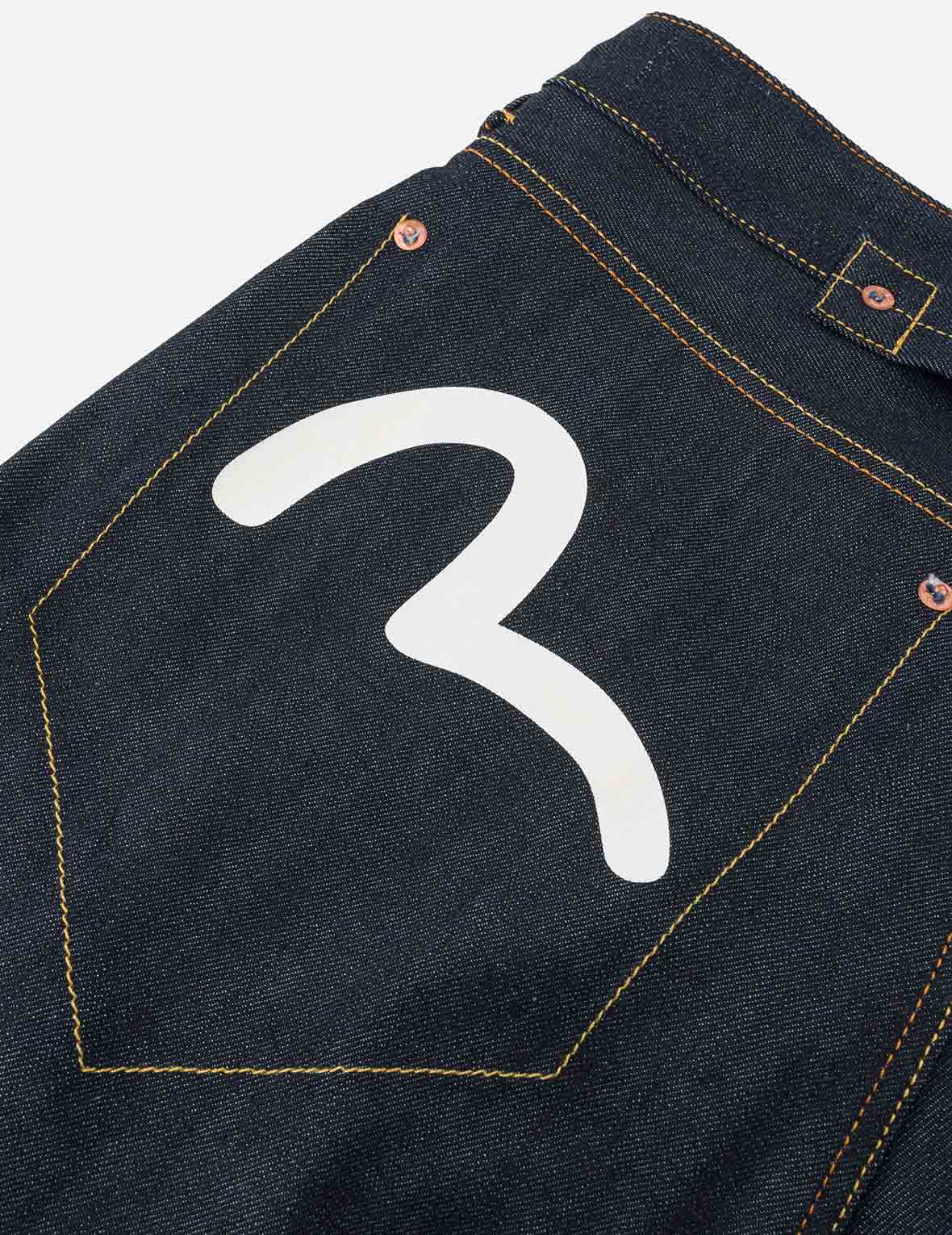 Bold Seagull Print Taper Fit Jeans #2017