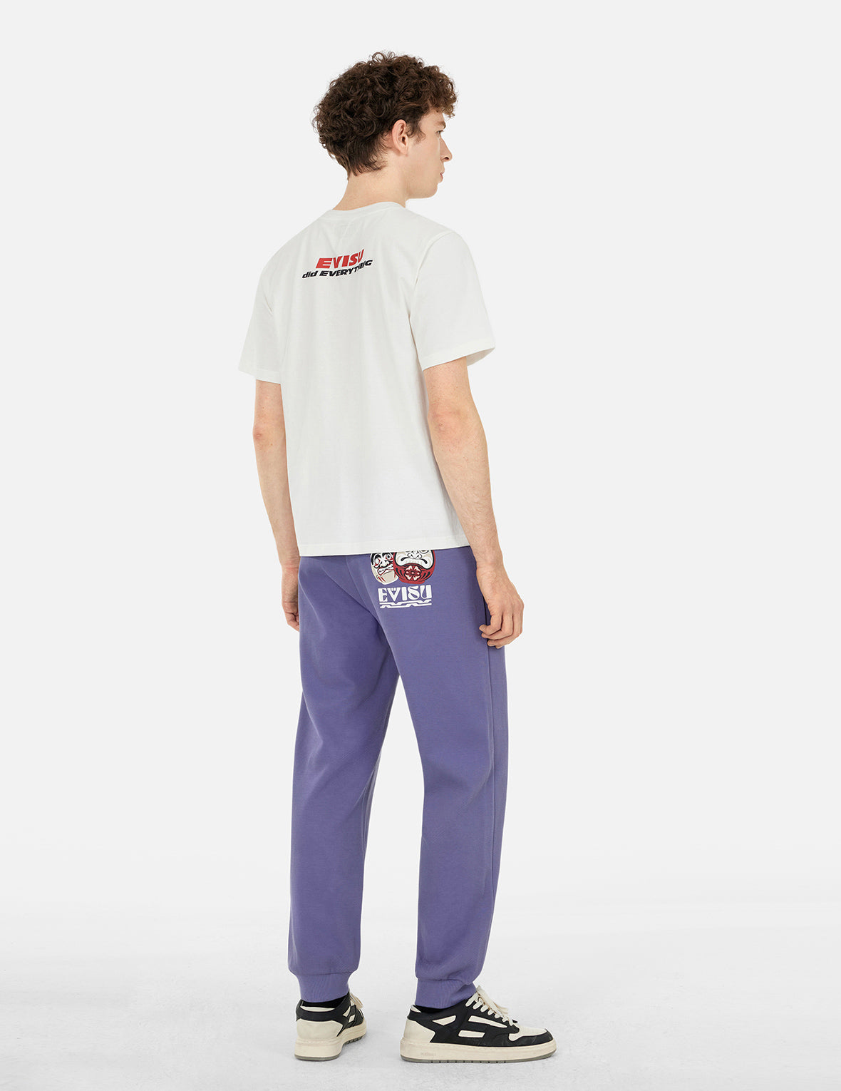 Totem Daruma Print Straight Fit Sweatpants