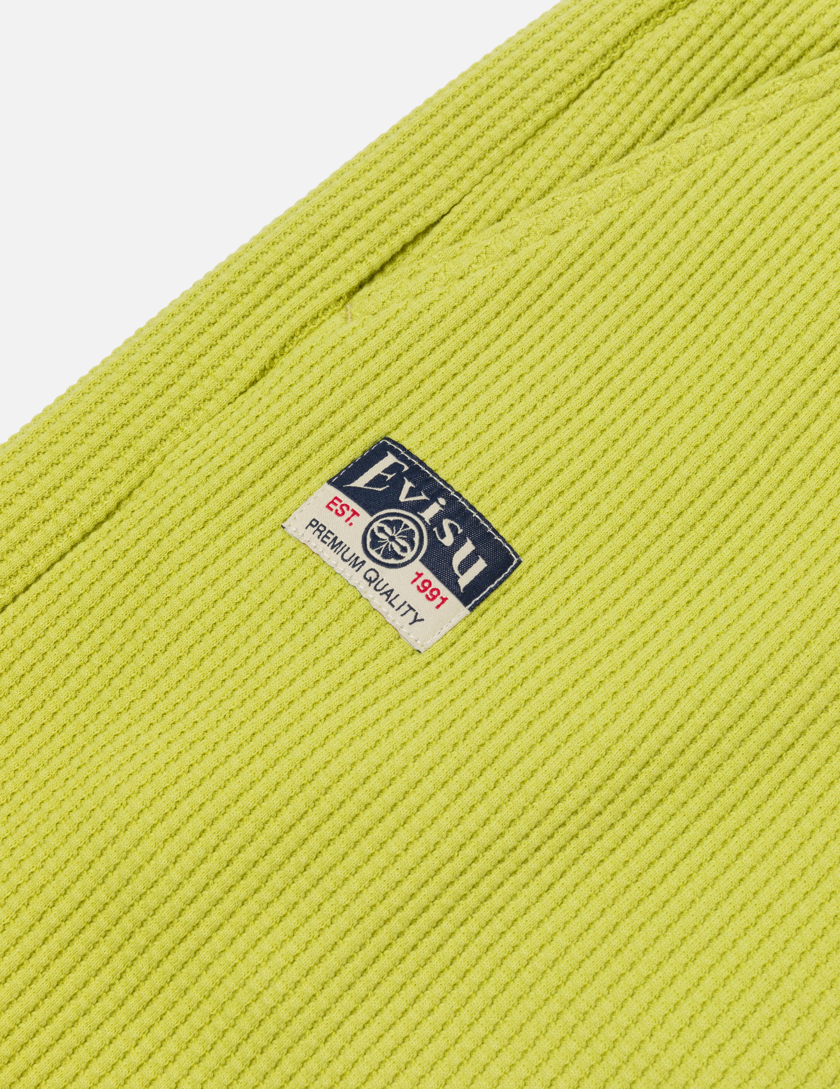 Seagull and Logo Embroidery Fashion Fit Waffle Sweatshorts