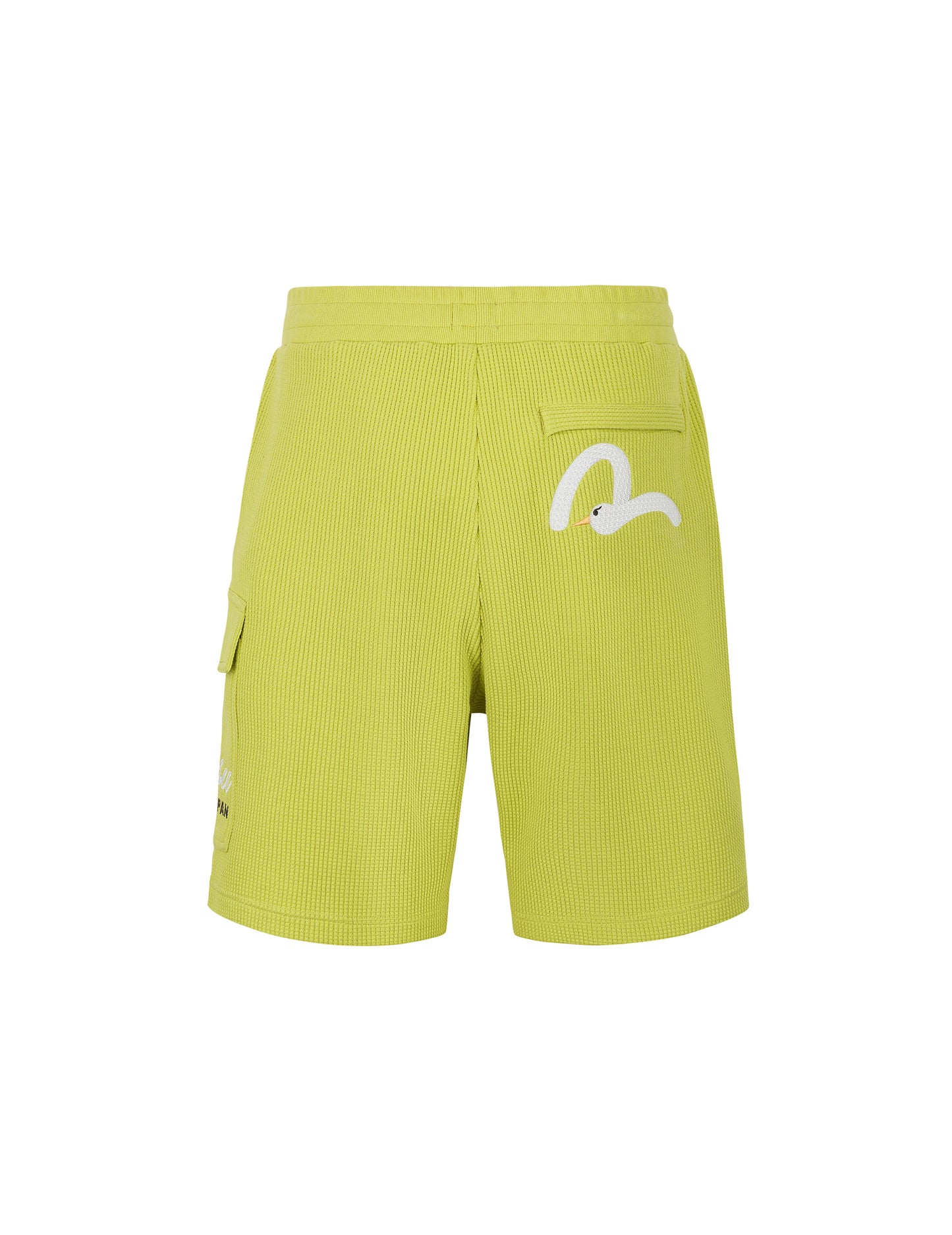 Seagull and Logo Embroidery Fashion Fit Waffle Sweatshorts