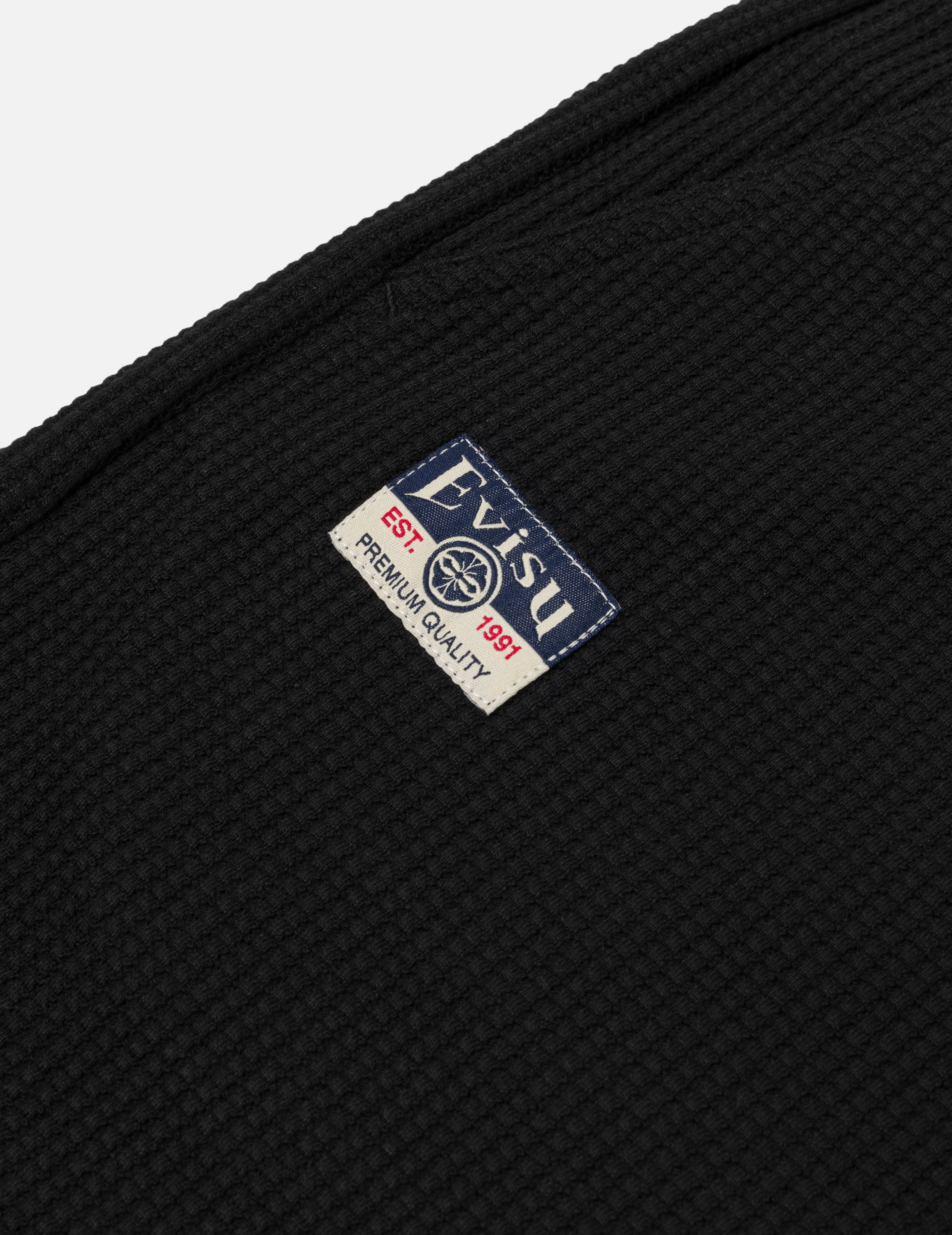 Seagull and Logo Embroidery Fashion Fit Waffle Sweatshorts