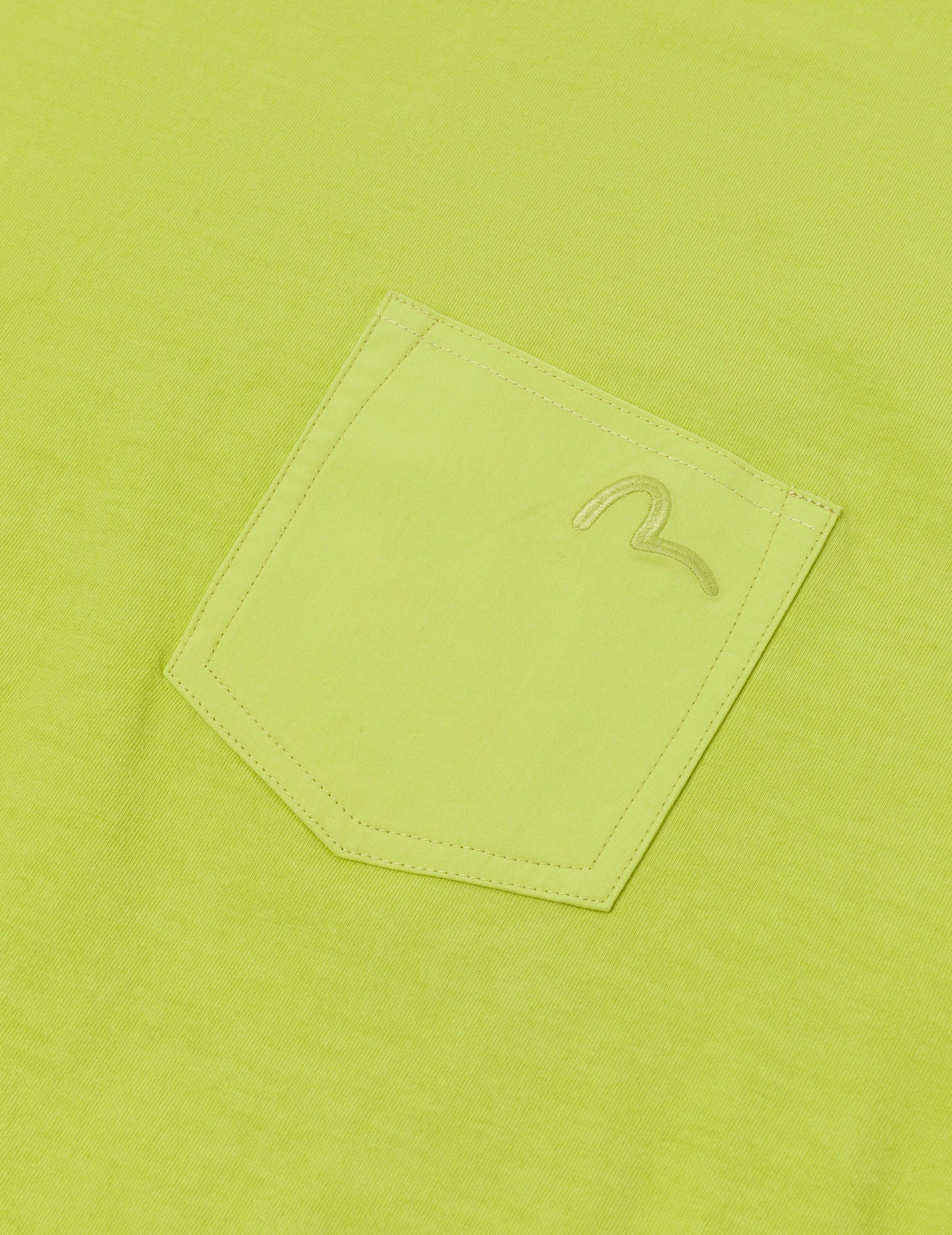 海鷗刺繡縫線口袋寬版休閒T恤