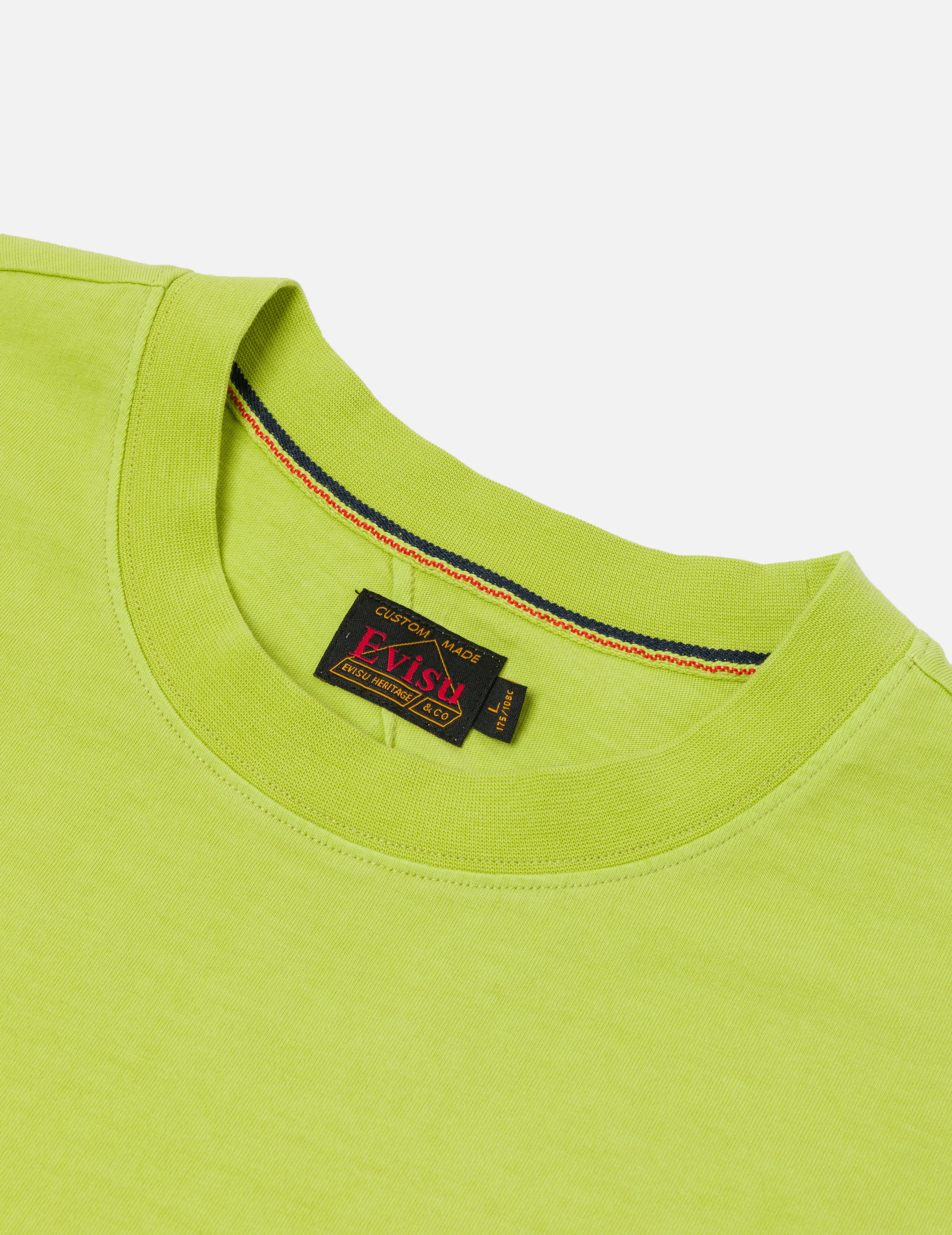 海鷗刺繡縫線口袋寬版休閒T恤