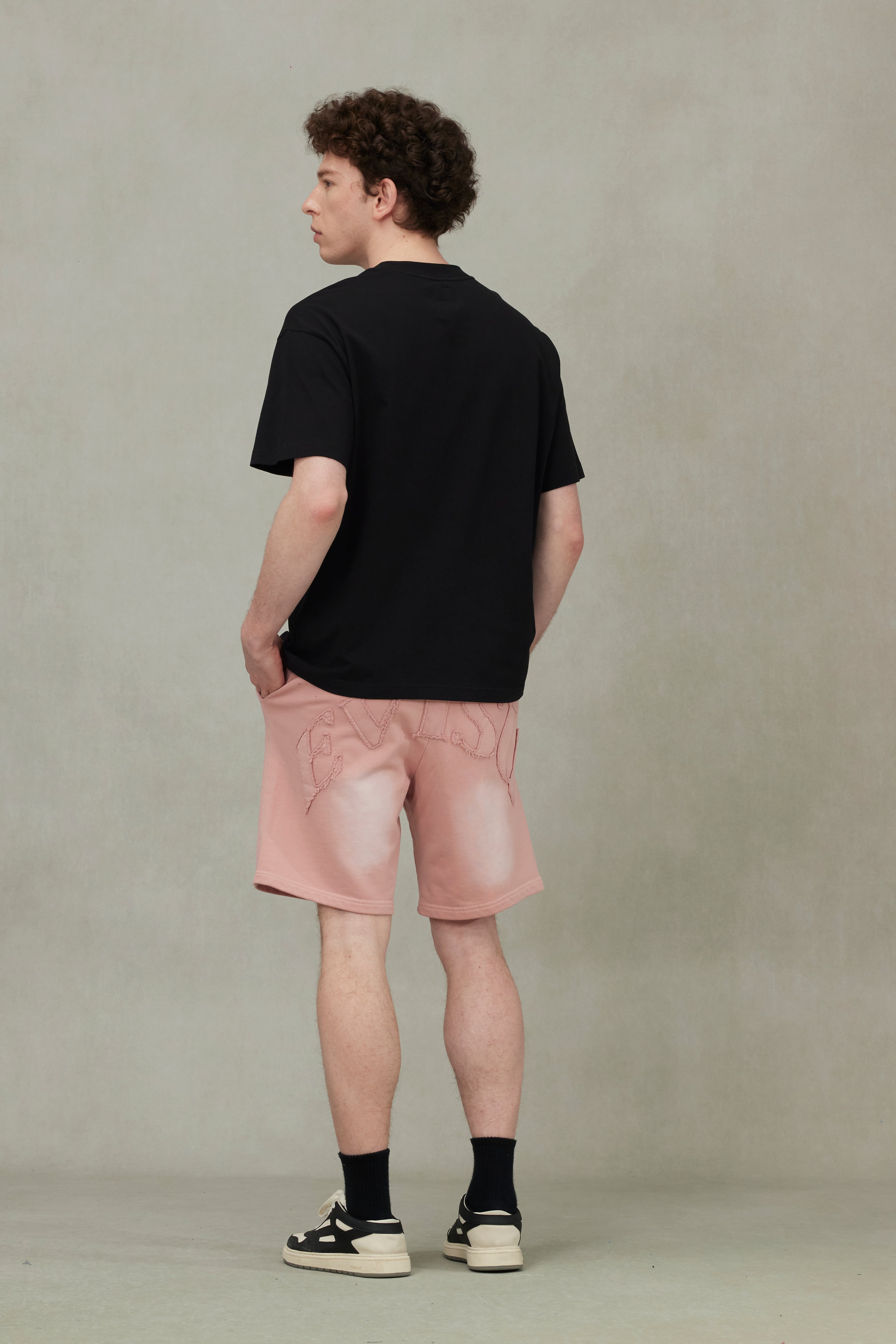 海鷗刺繡縫線口袋寬版休閒T恤