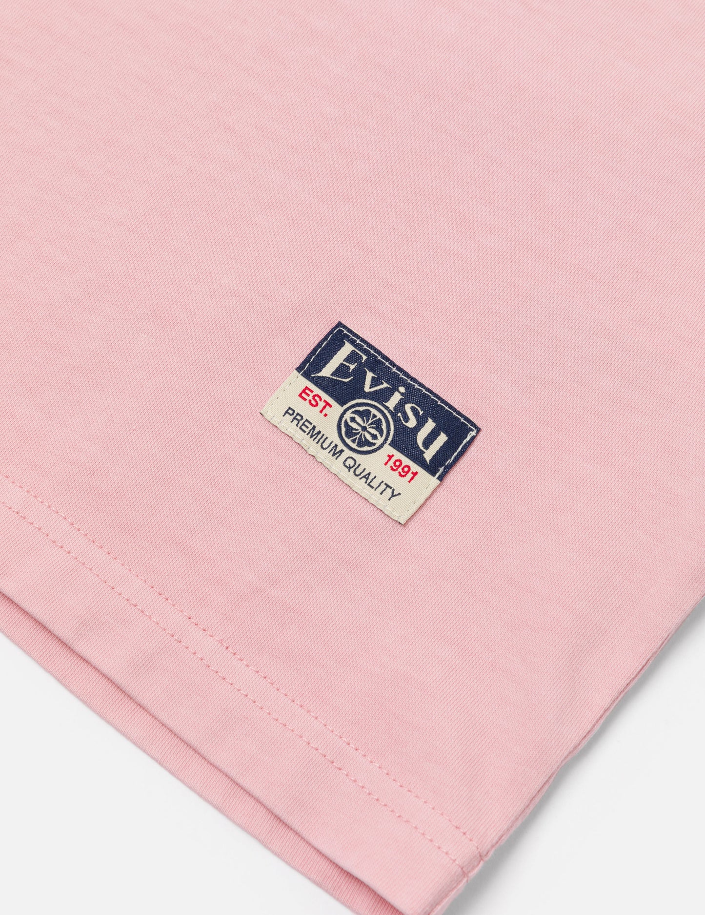 海鷗刺繡縫線口袋寬版休閒T恤