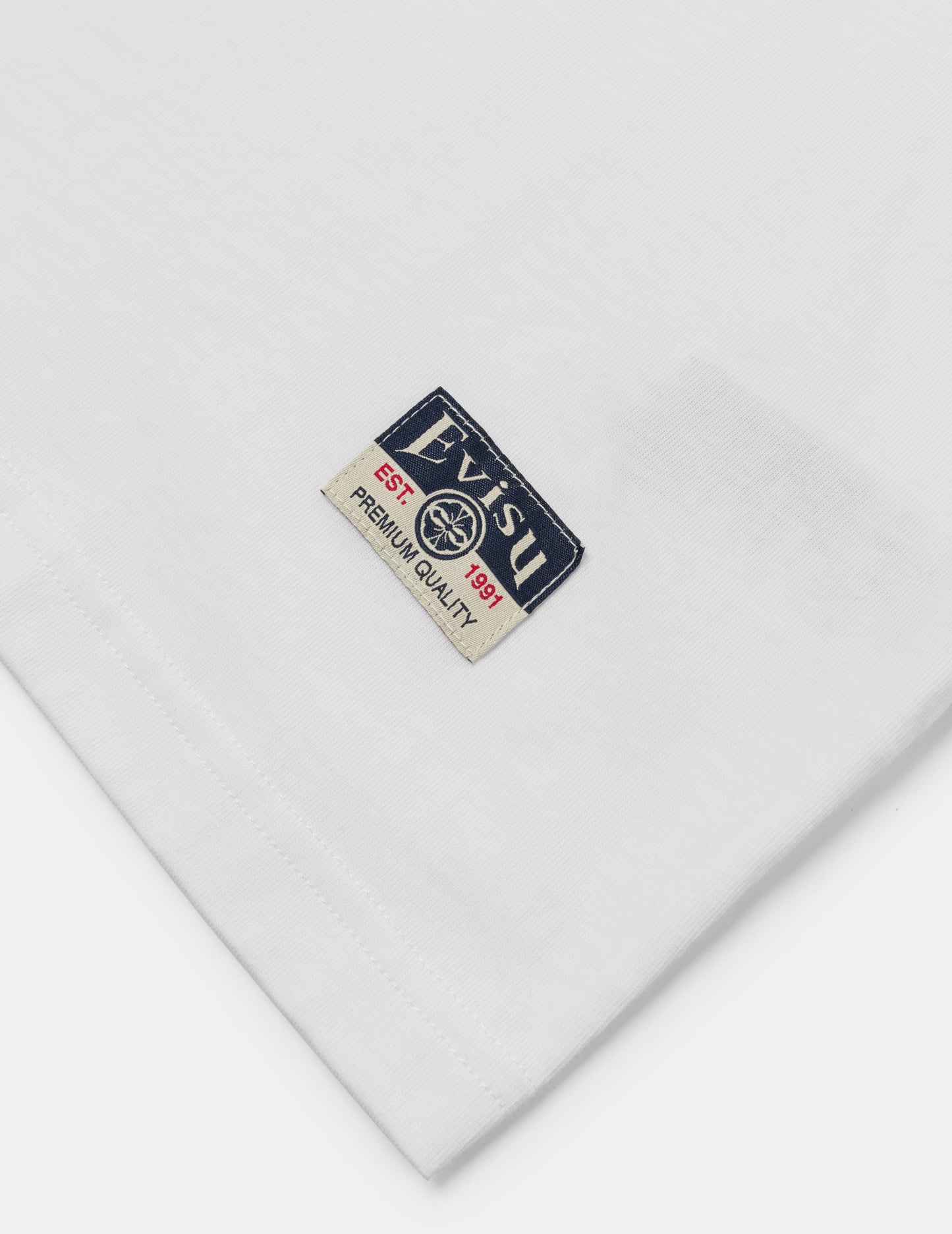 海鷗刺繡縫線口袋寬版休閒T恤