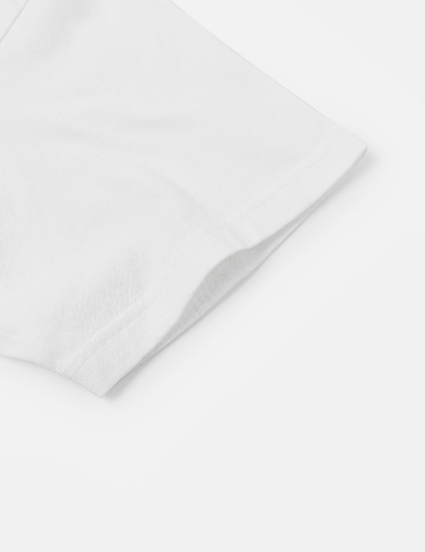 海鷗刺繡縫線口袋寬版休閒T恤