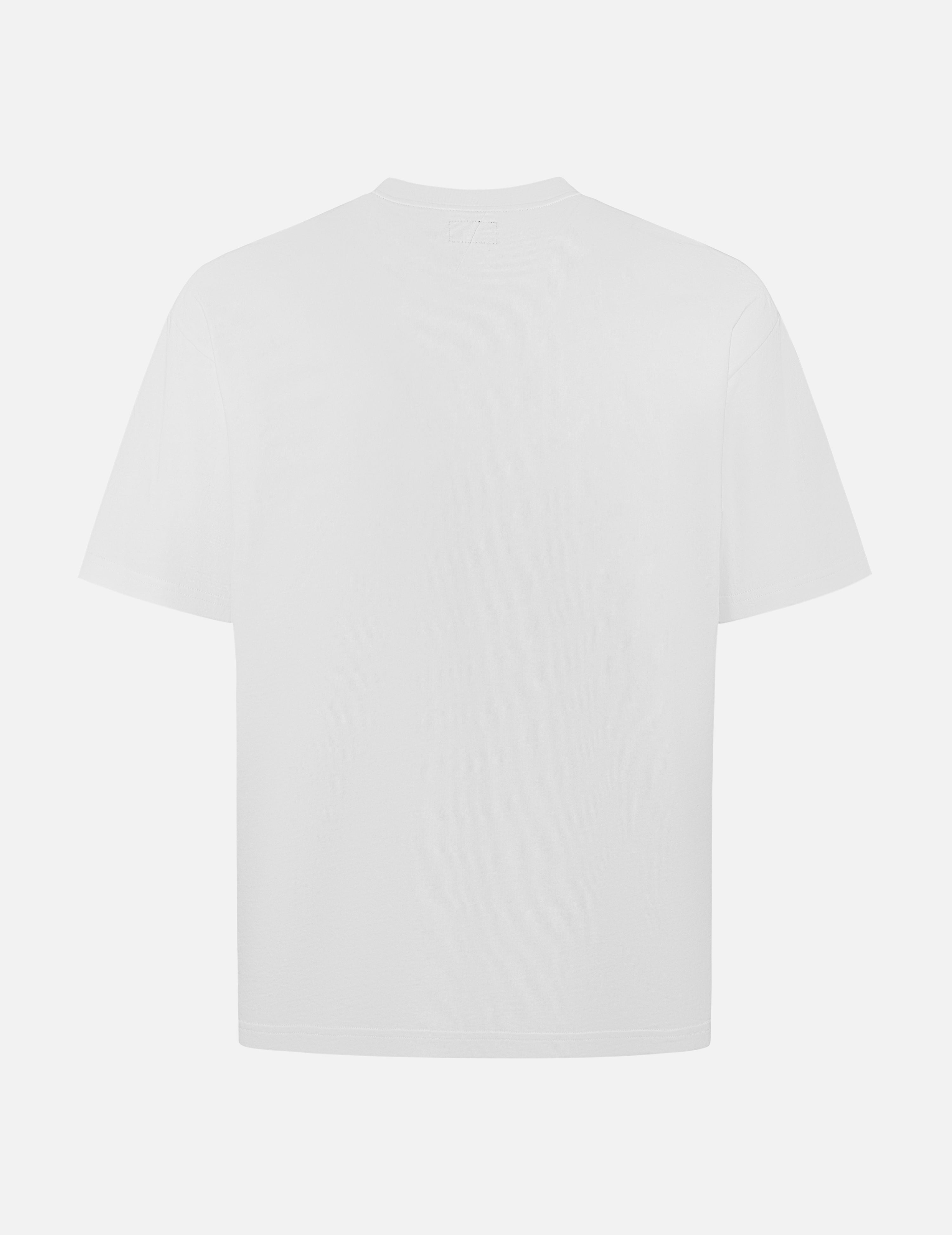 海鷗刺繡縫線口袋寬版休閒T恤