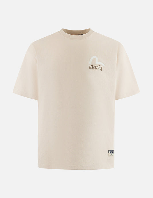 Floral Godhead Print Loose Fit T-shirt