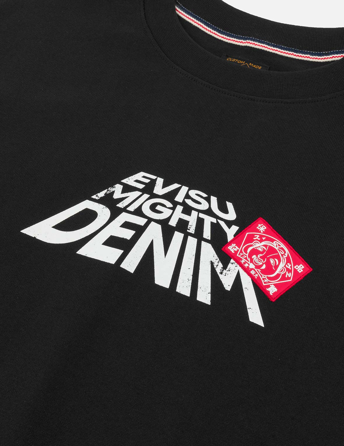 海鷗與標語印花寬版休閒T恤