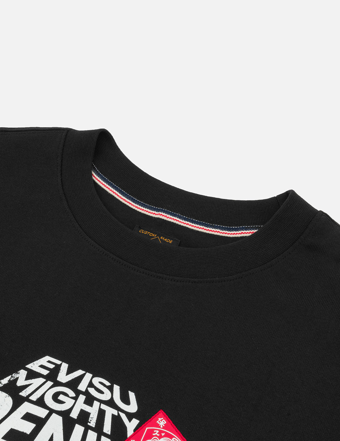 海鷗與標語印花寬版休閒T恤