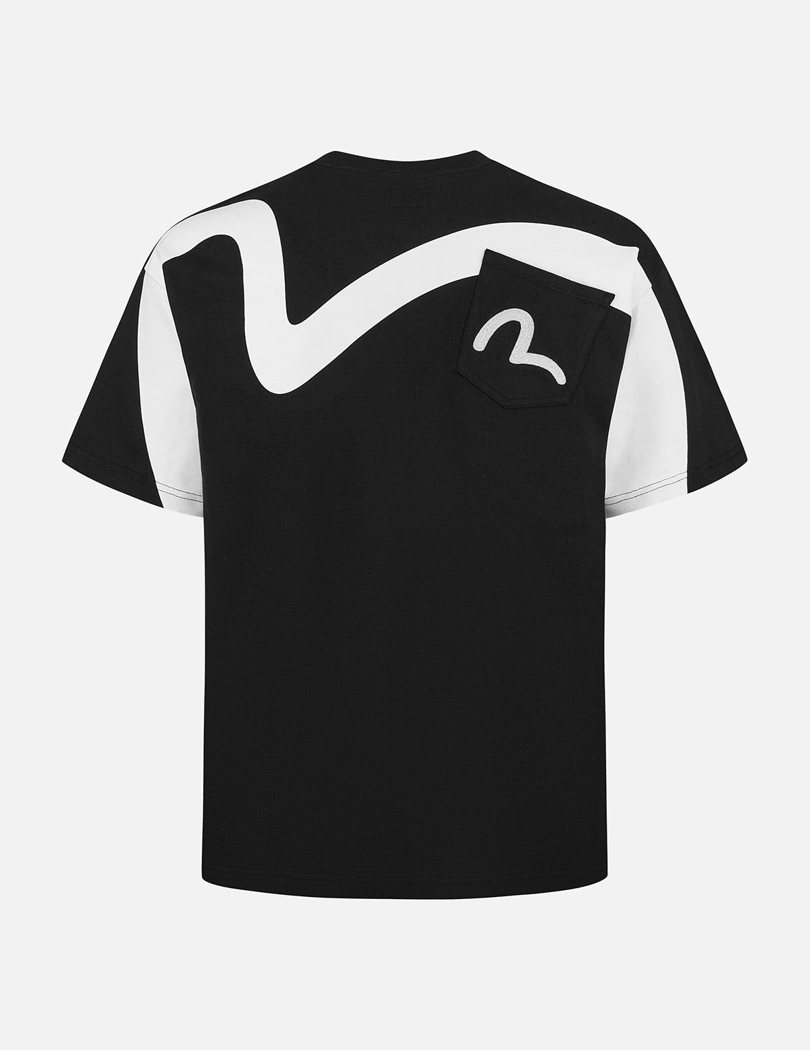 海鷗與標語印花寬版休閒T恤