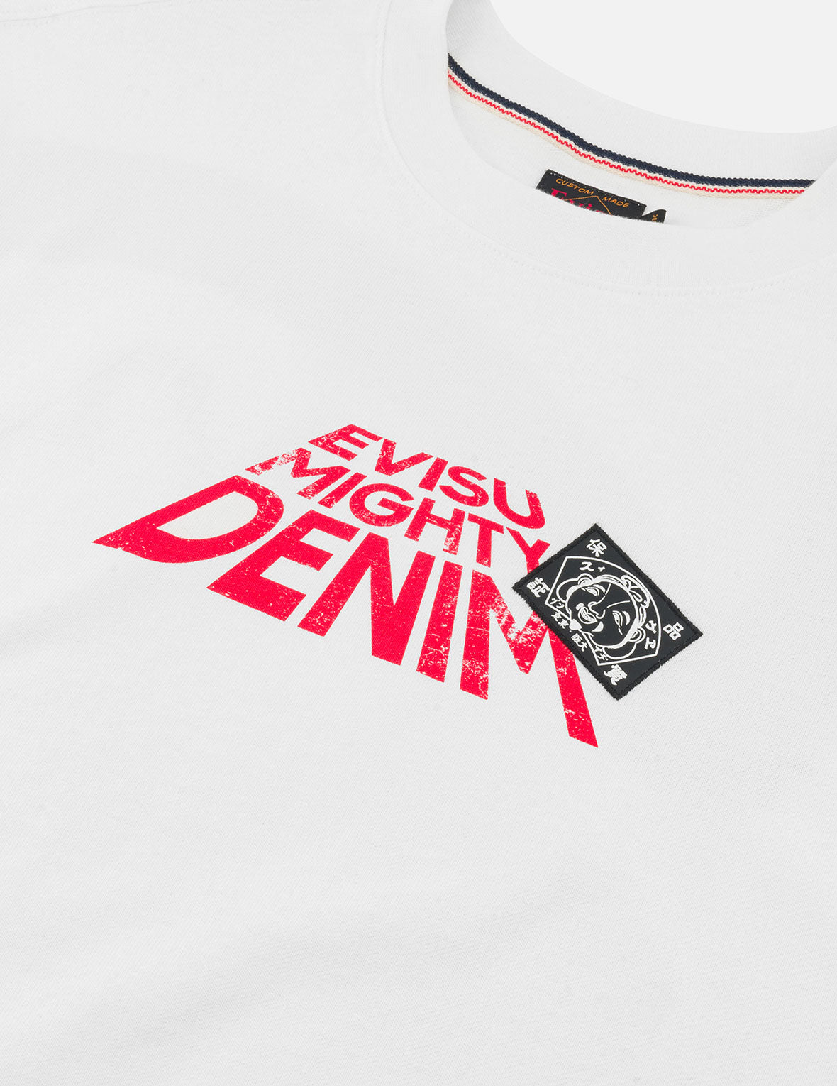 海鷗與標語印花寬版休閒T恤