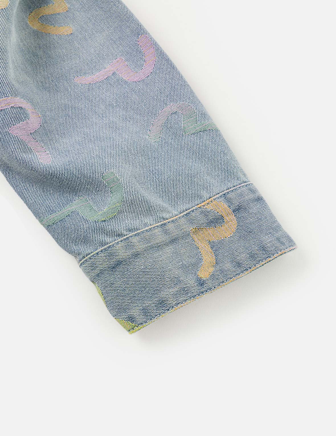 All-over Seagull Jacquard Denim Jacket