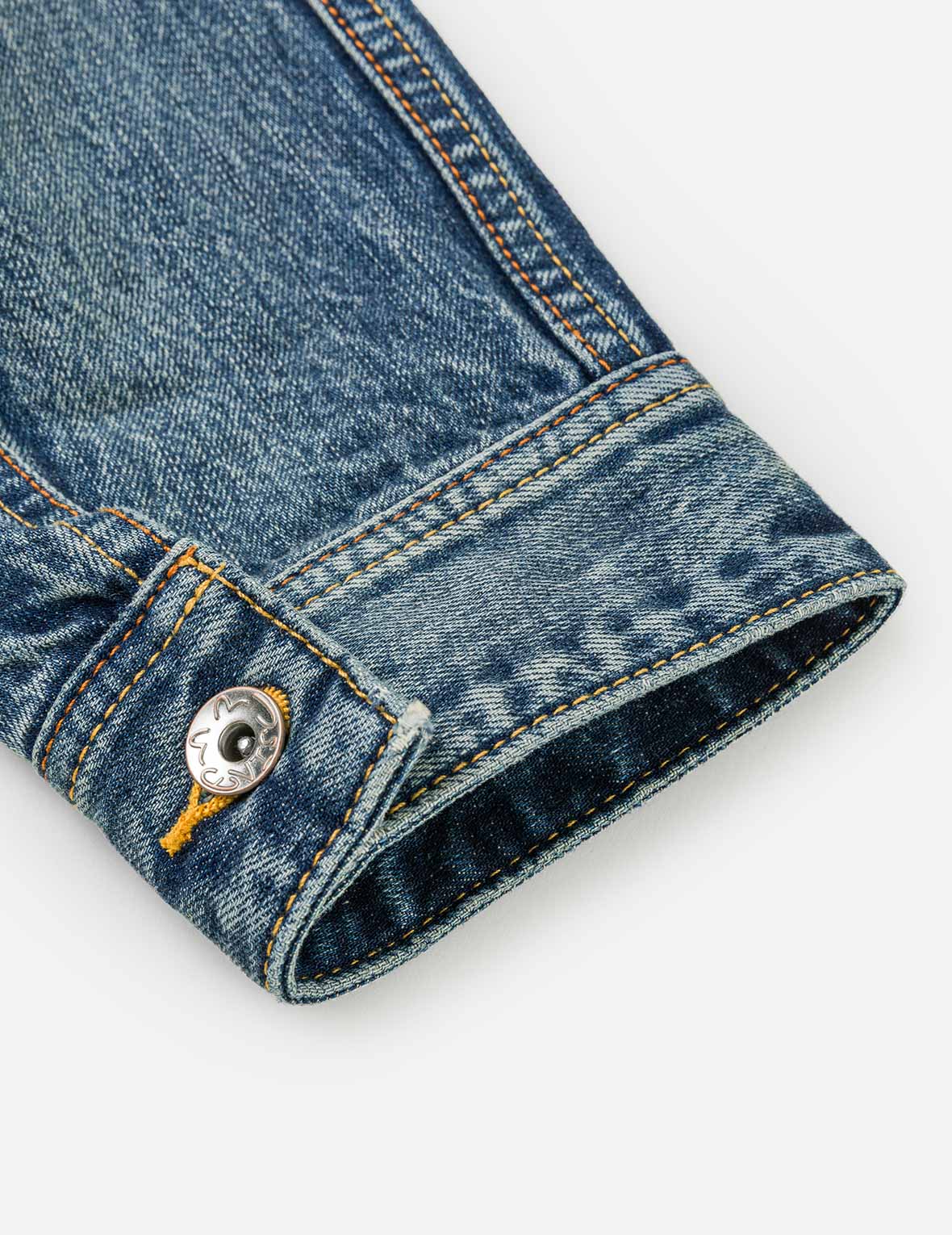 Evisu & Seagull Appliqué Chinese Denim Jacket