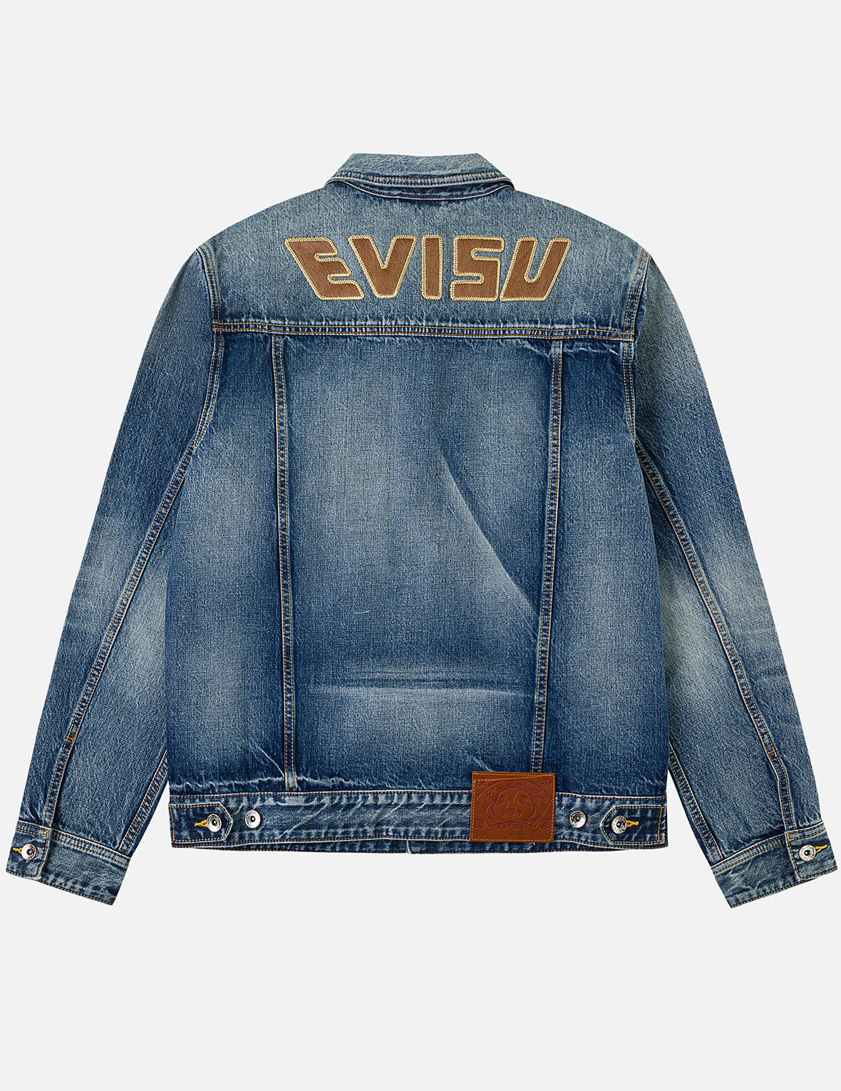 EVISU 海鷗貼布中式牛仔外套