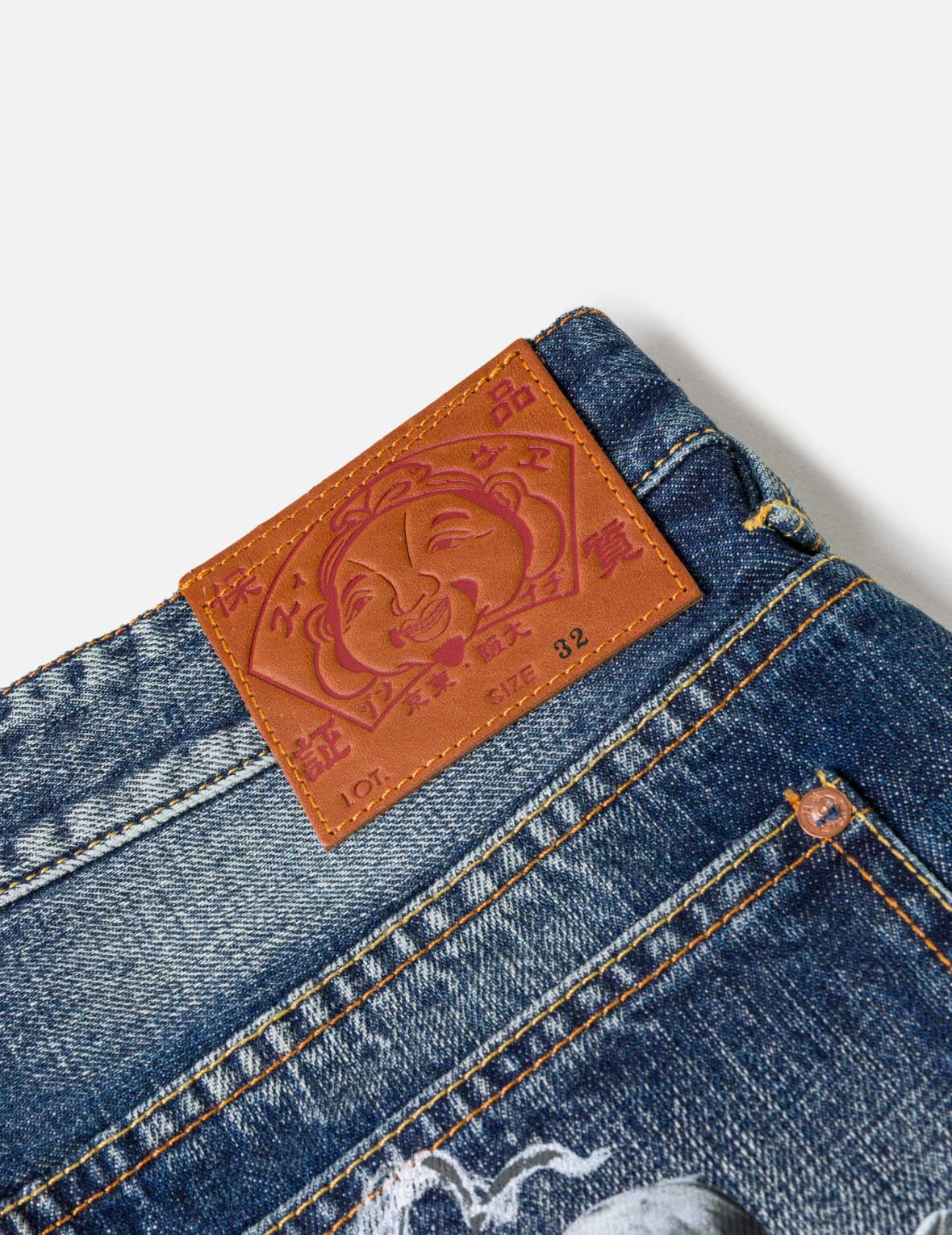 Graffiti Angel Pocket Denim Shorts