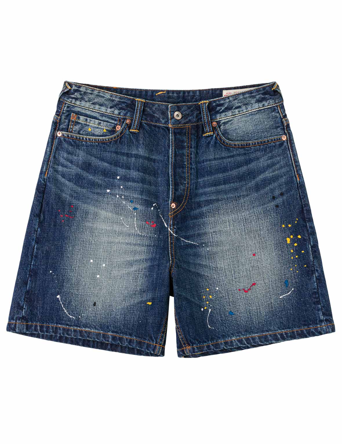 Graffiti Angel Pocket Denim Shorts