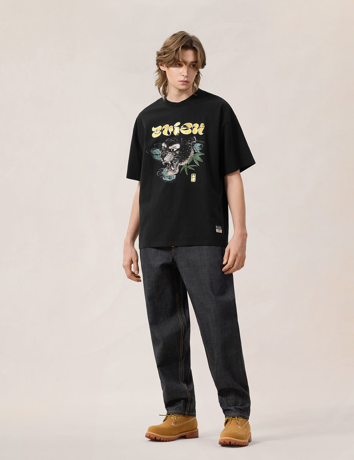 7-Pocket Logo Seagull Embroidery Jeans #2030
