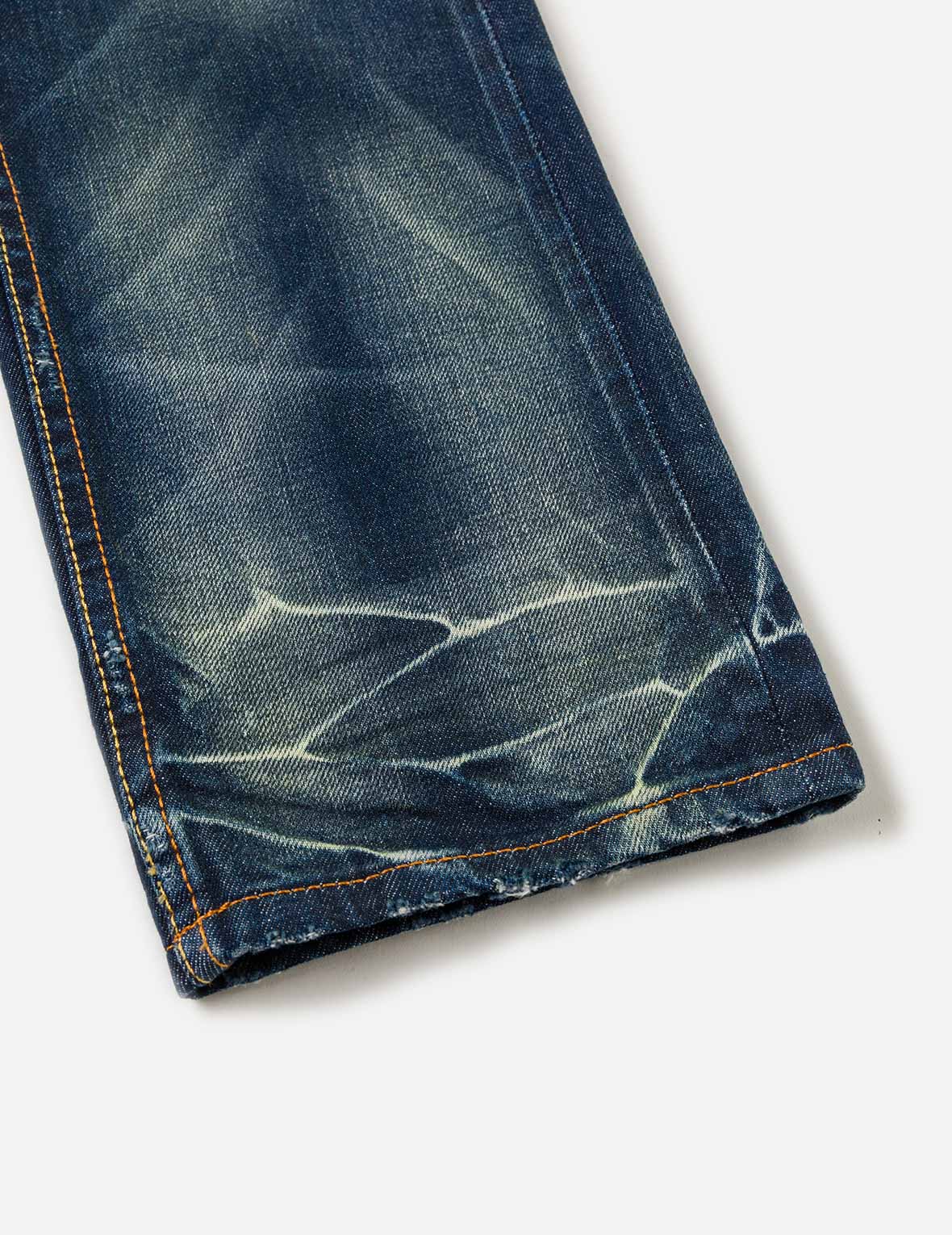 Brocade Patched Pocket Jeans #2017