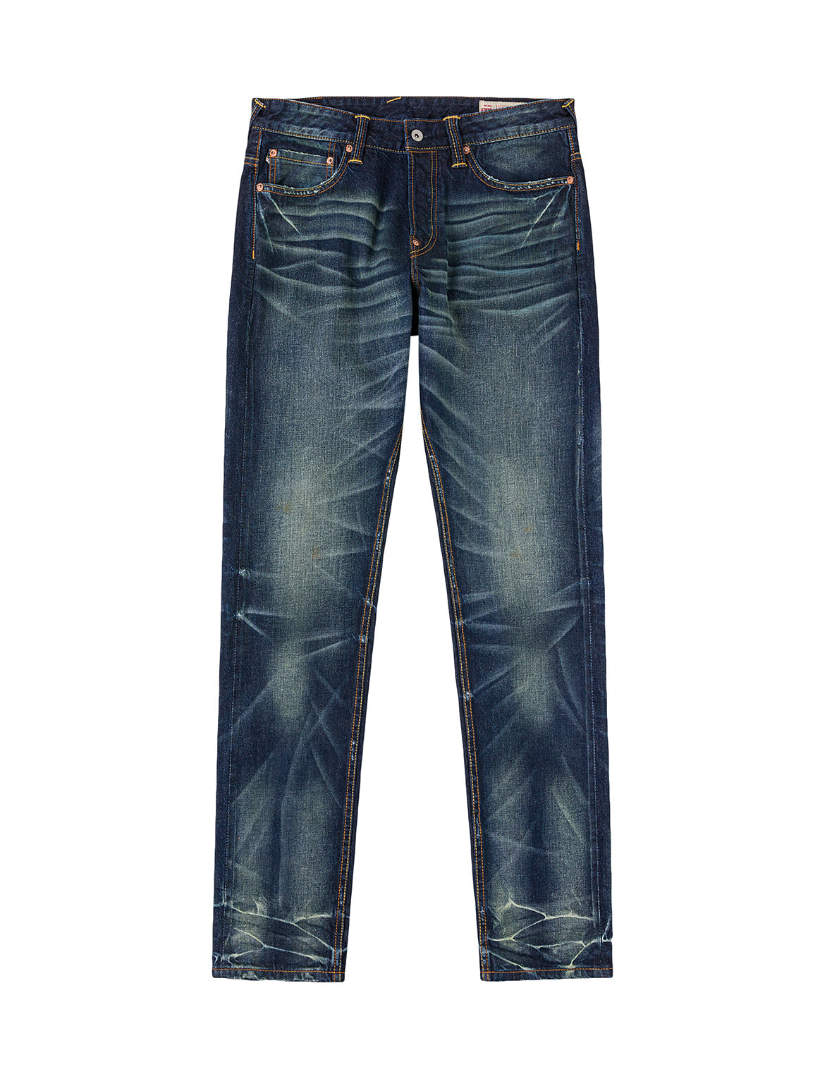 Brocade Patched Pocket Jeans #2017