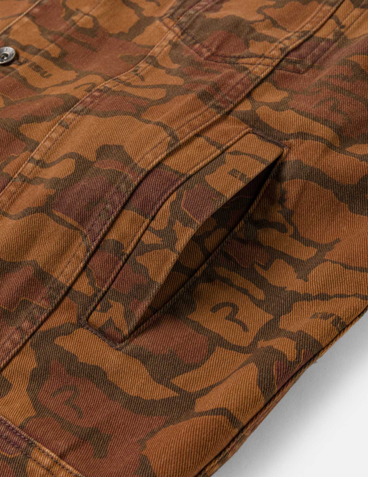 All-over Ishigaki Camouflage Denim Jacket
