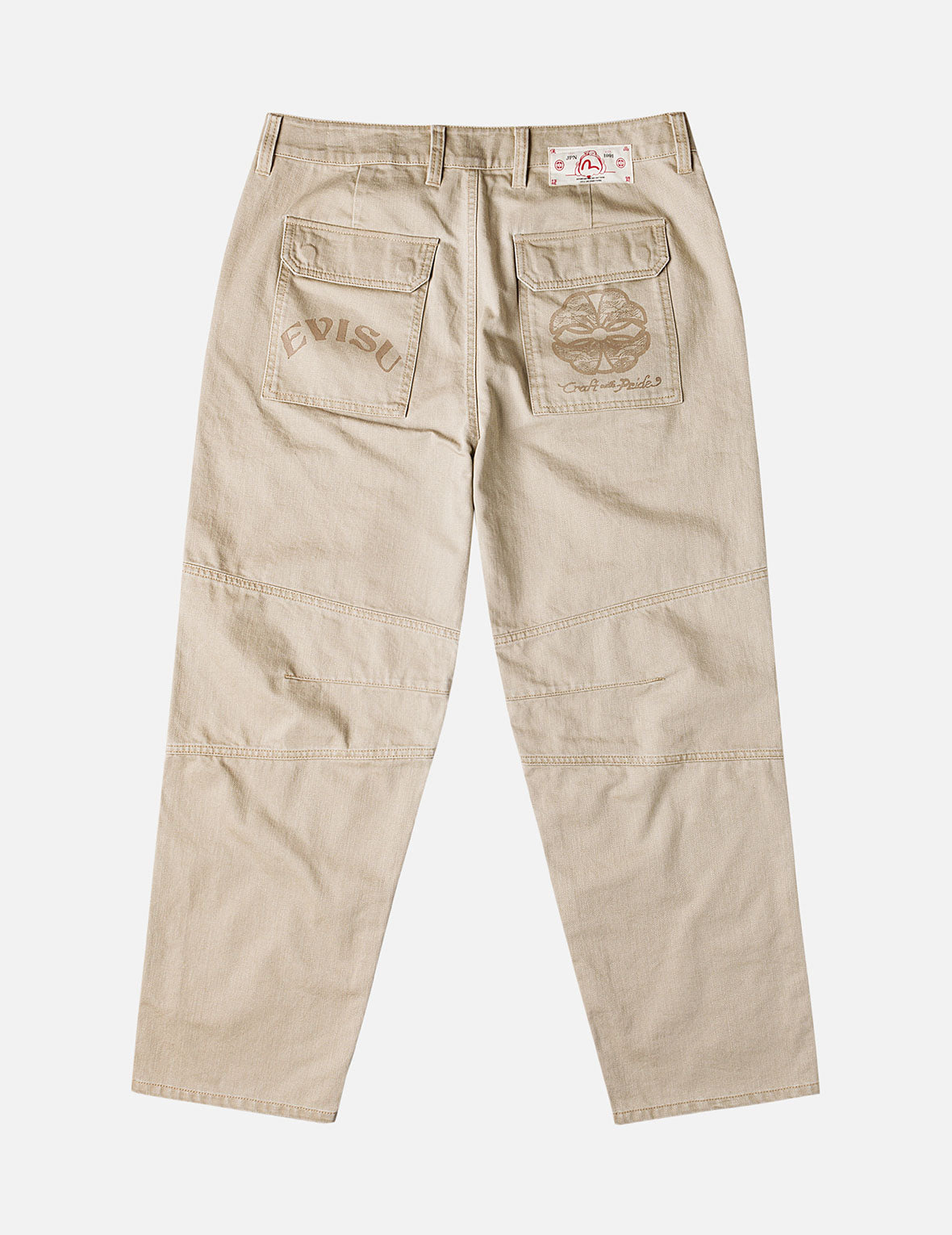 Back Flap Pockets Relax Fit Pants – EVISU