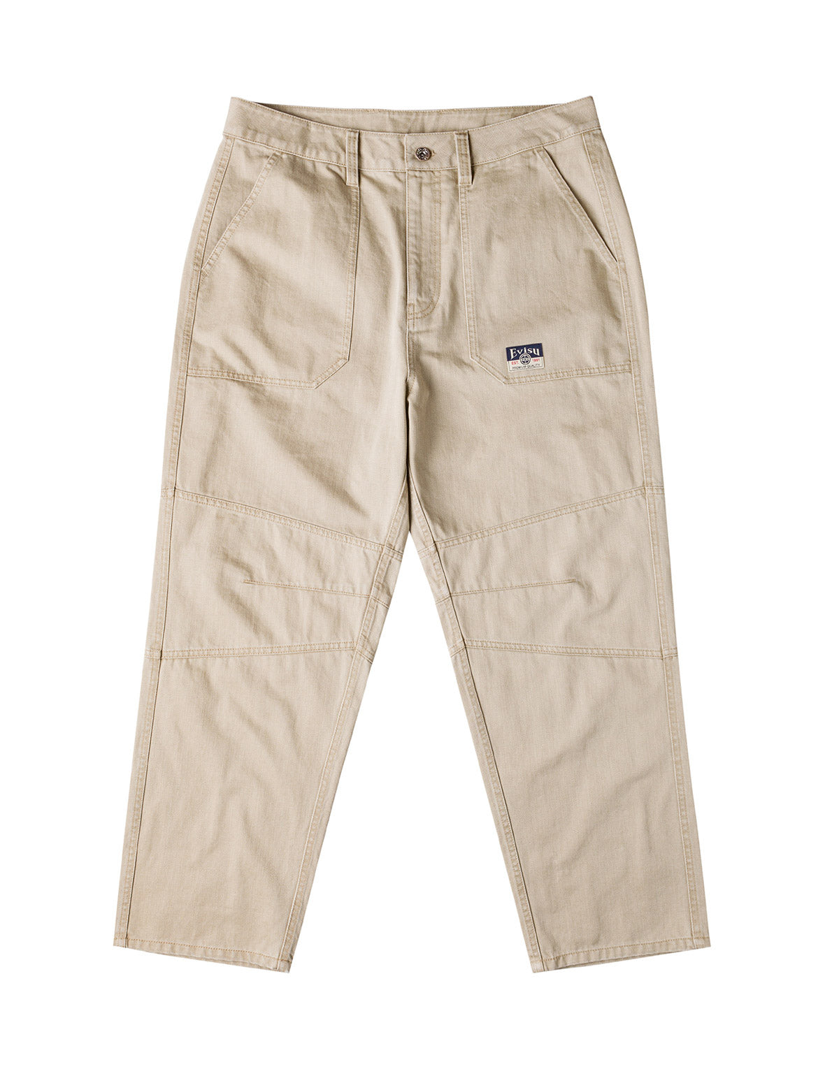 Back Flap Pockets Relax Fit Pants