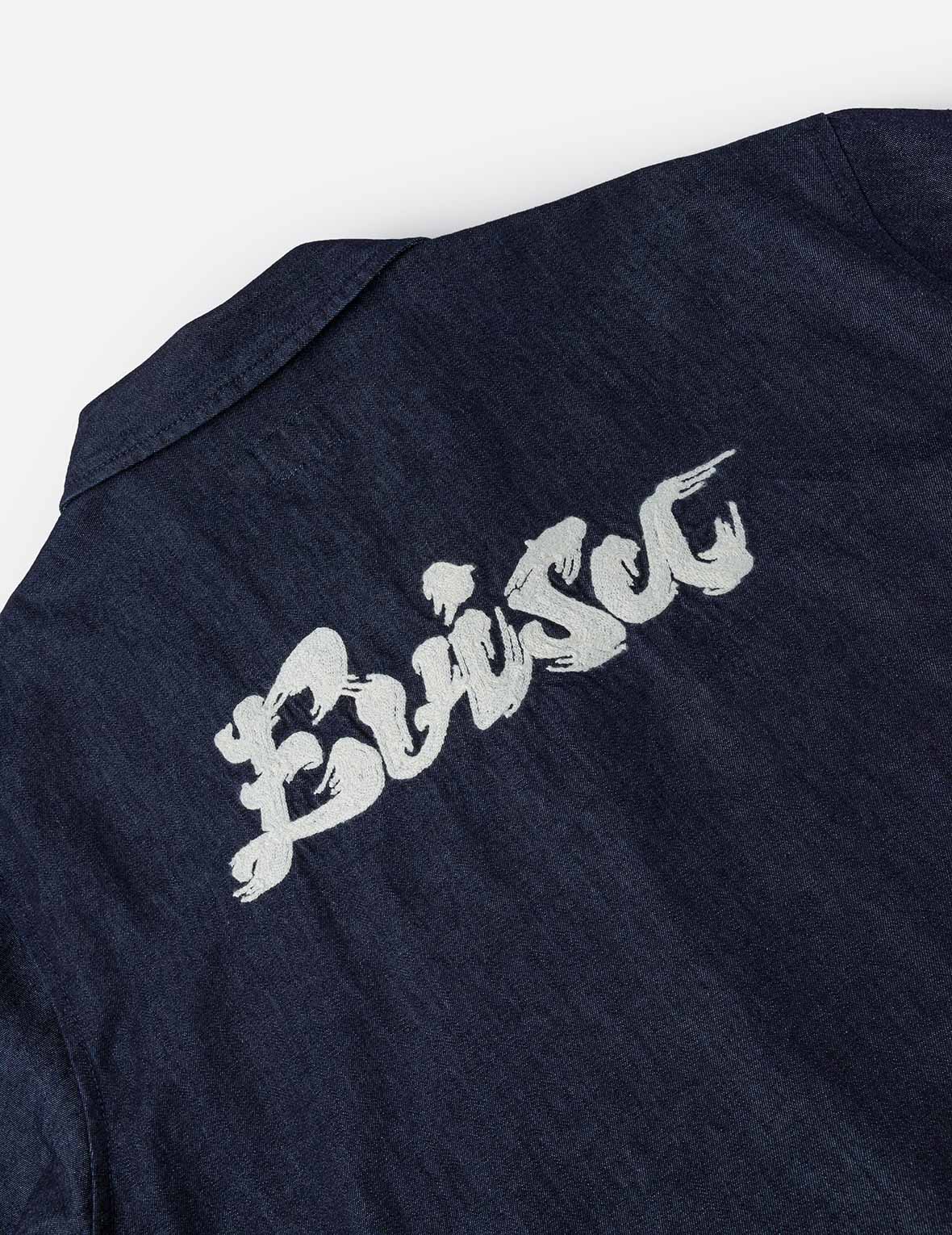 Whip-stitch Dual Pocket Denim Shirt